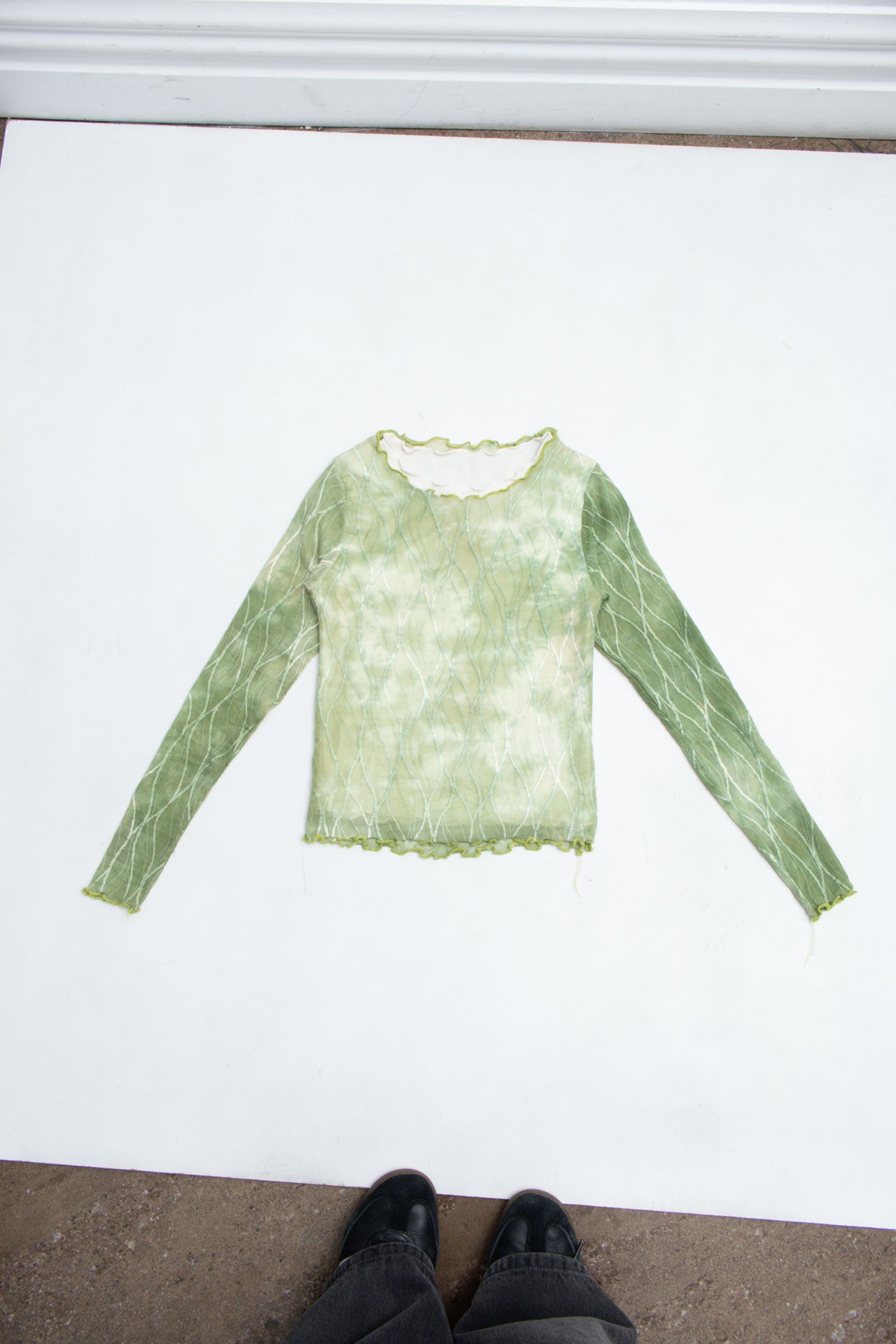 #53 Green Mesh Long Sleeve | Garden Brat | Size 6