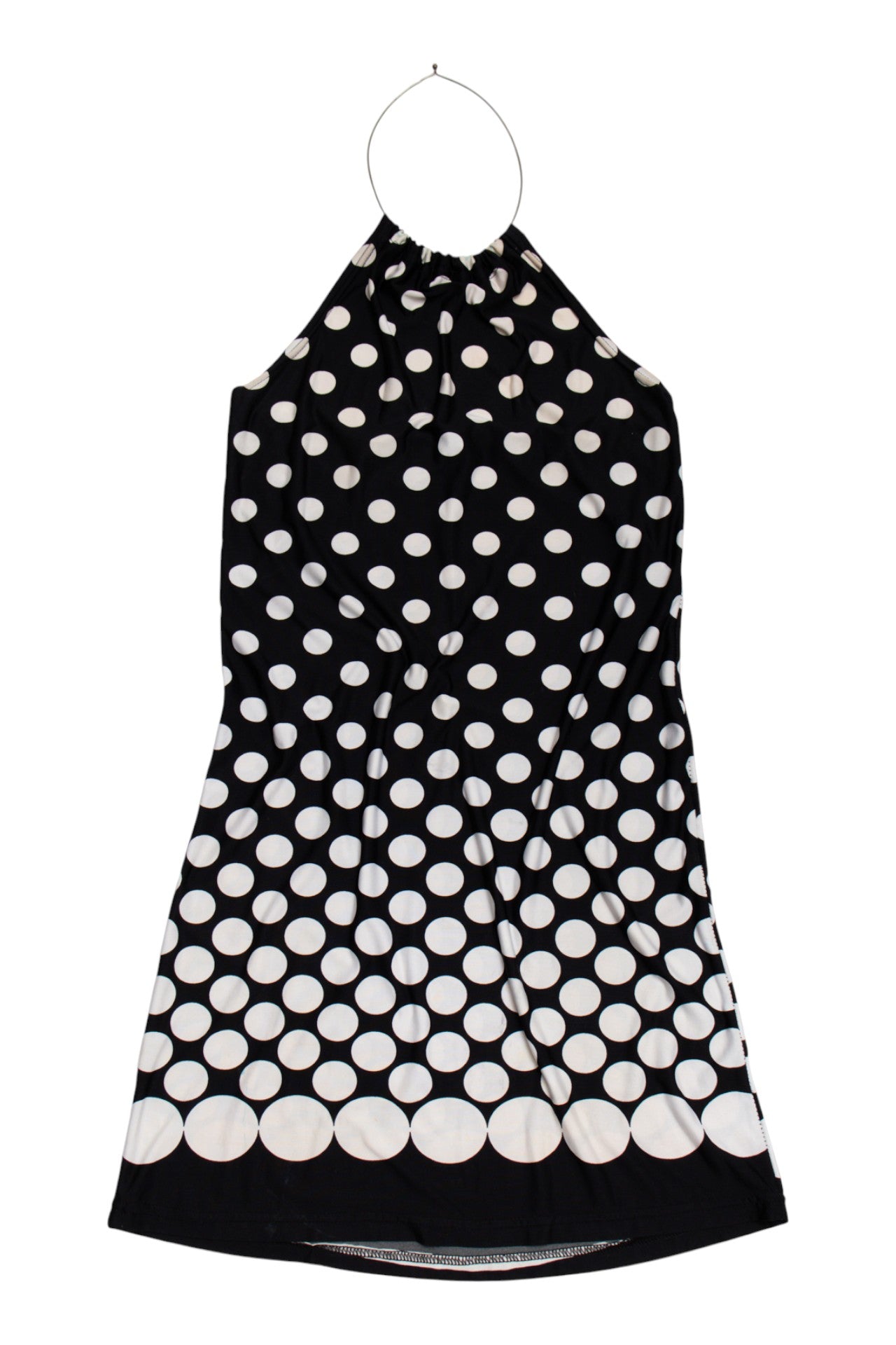 #132 No Excuse polka dot necklace halter dress | c. 164 | size 8