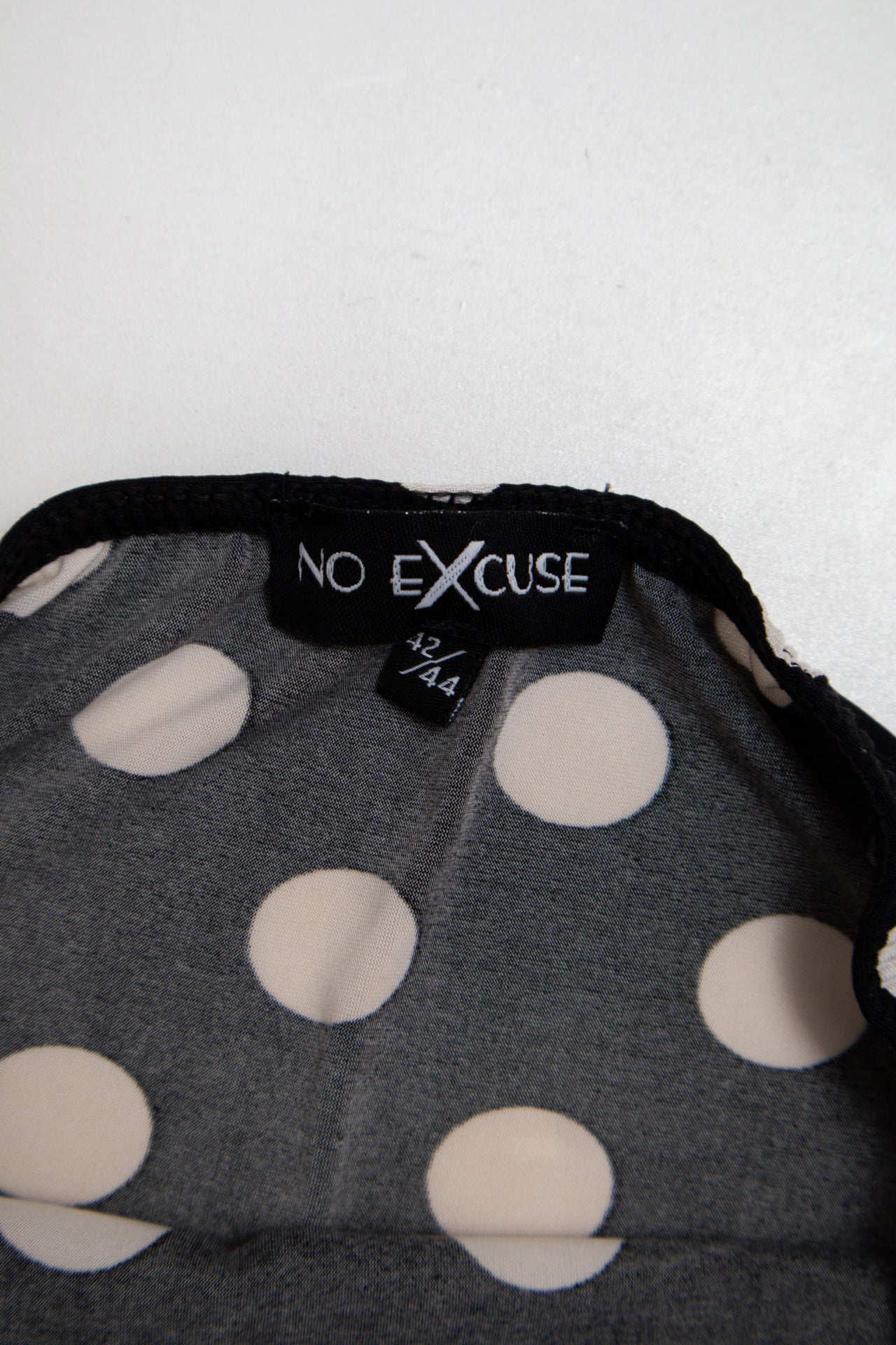 #132 No Excuse polka dot necklace halter dress | c. 164 | size 8