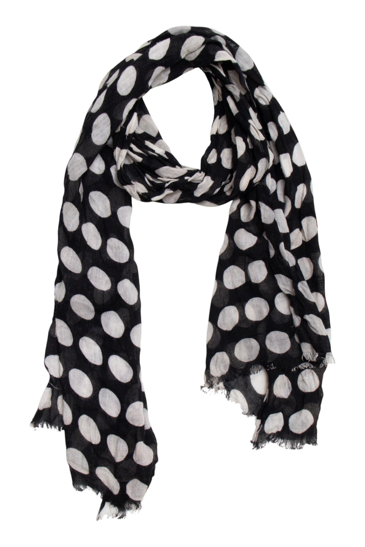 #138 Black & white polka dot scarf | c. 264