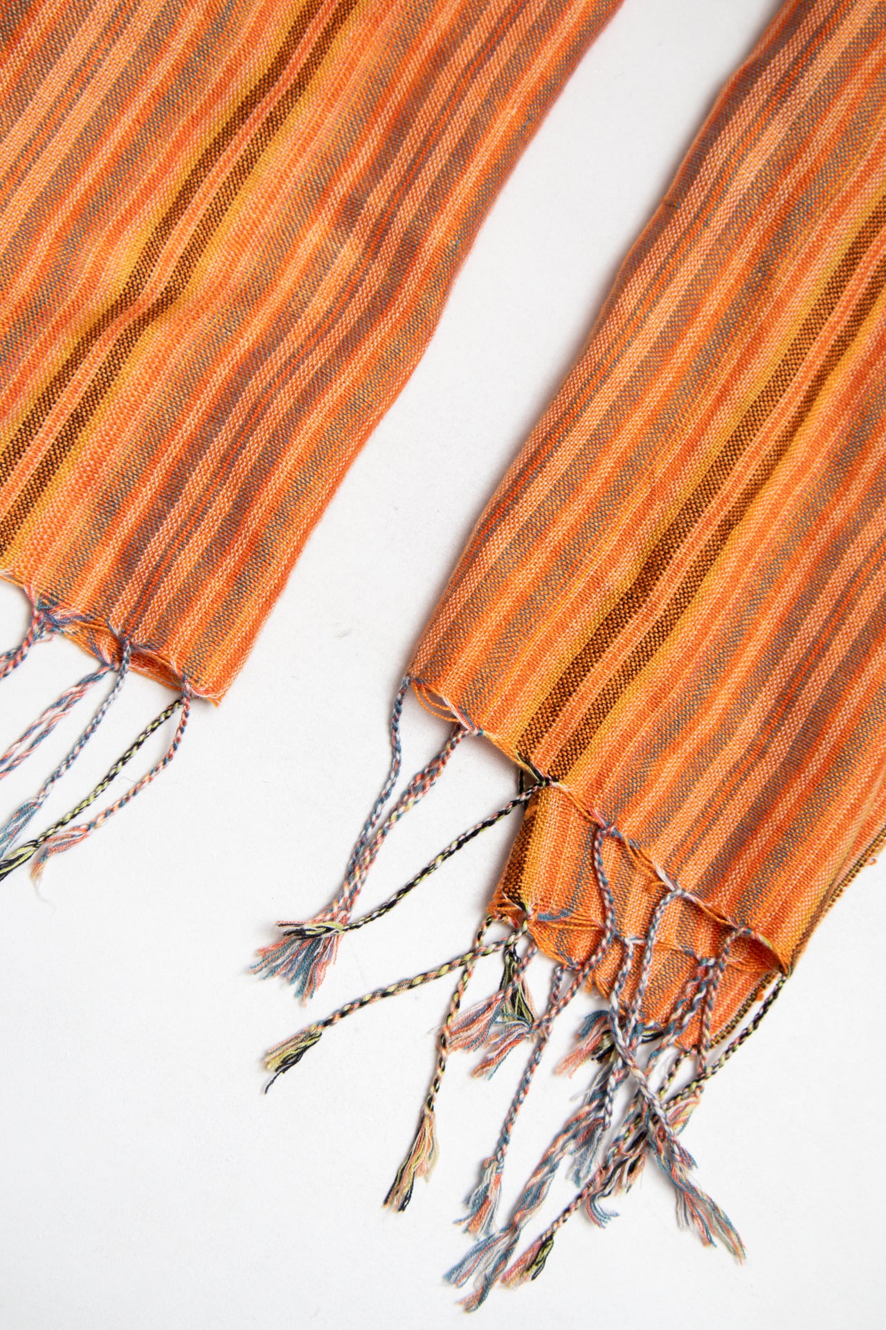 #140 Orange striped scarf | c. 164