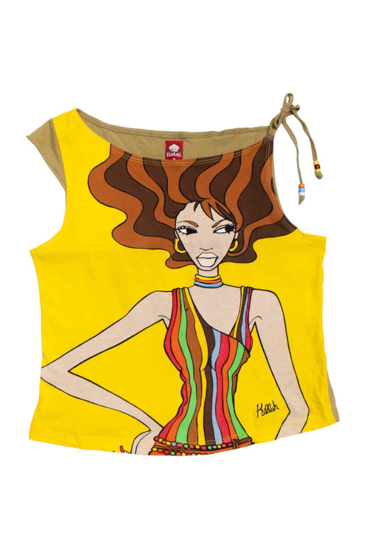#141 Killah cotton beaded top | c. 164 | size 8