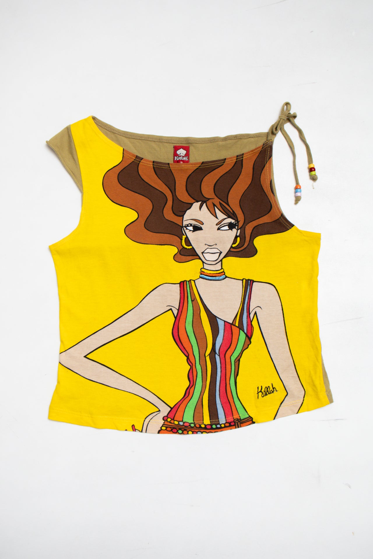 #141 Killah cotton beaded top | c. 164 | size 8