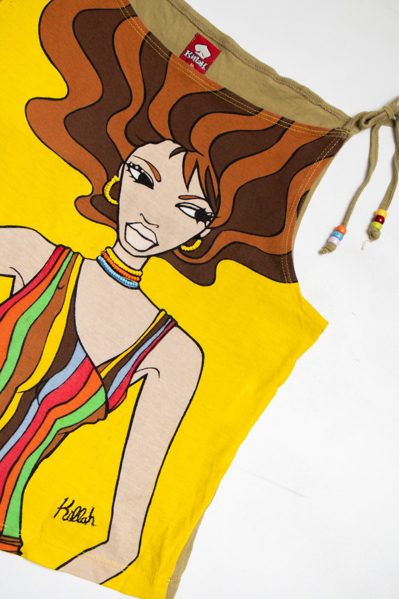 #141 Killah cotton beaded top | c. 164 | size 8