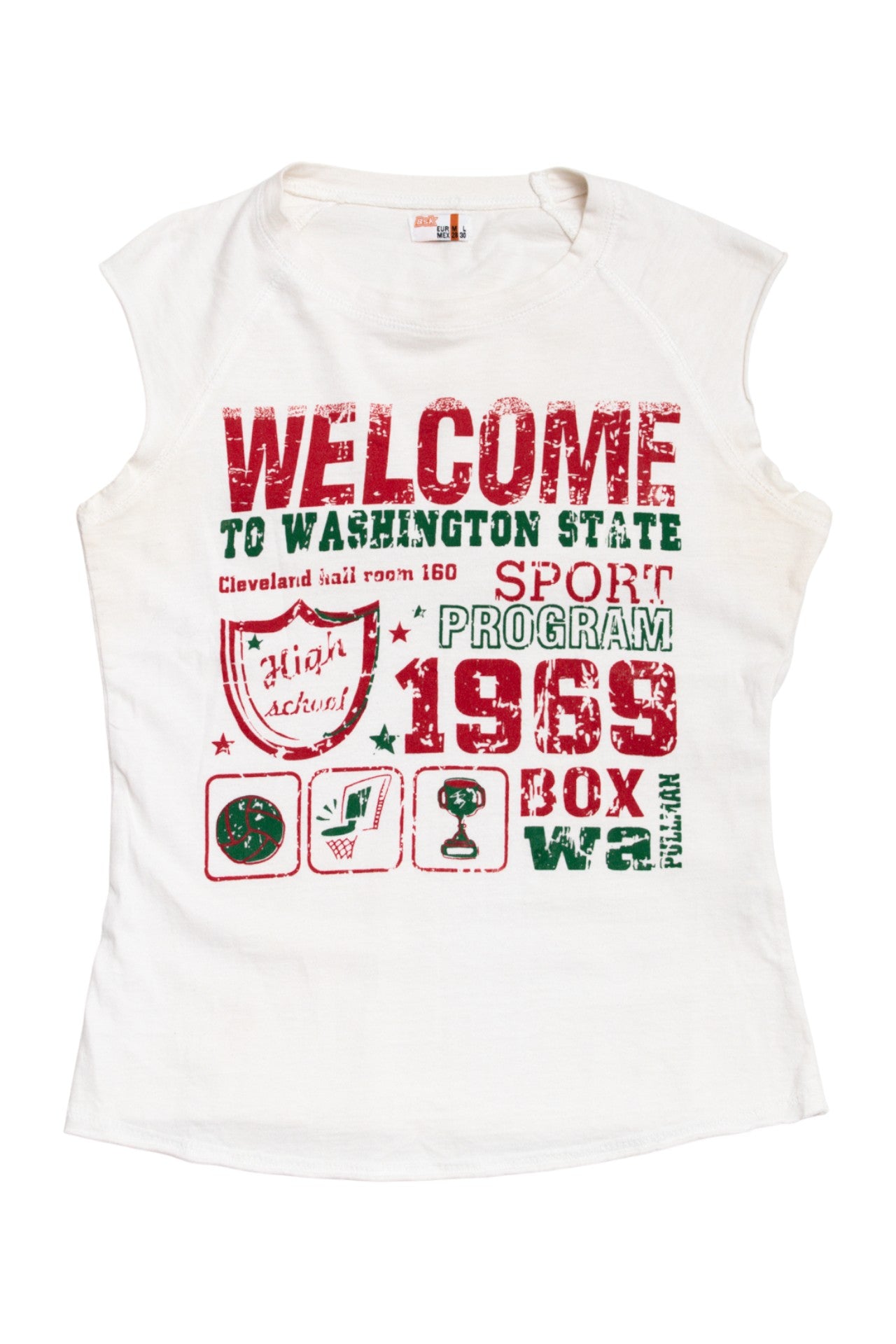#142 Bsk cotton washington tank | c. 164 | size 8