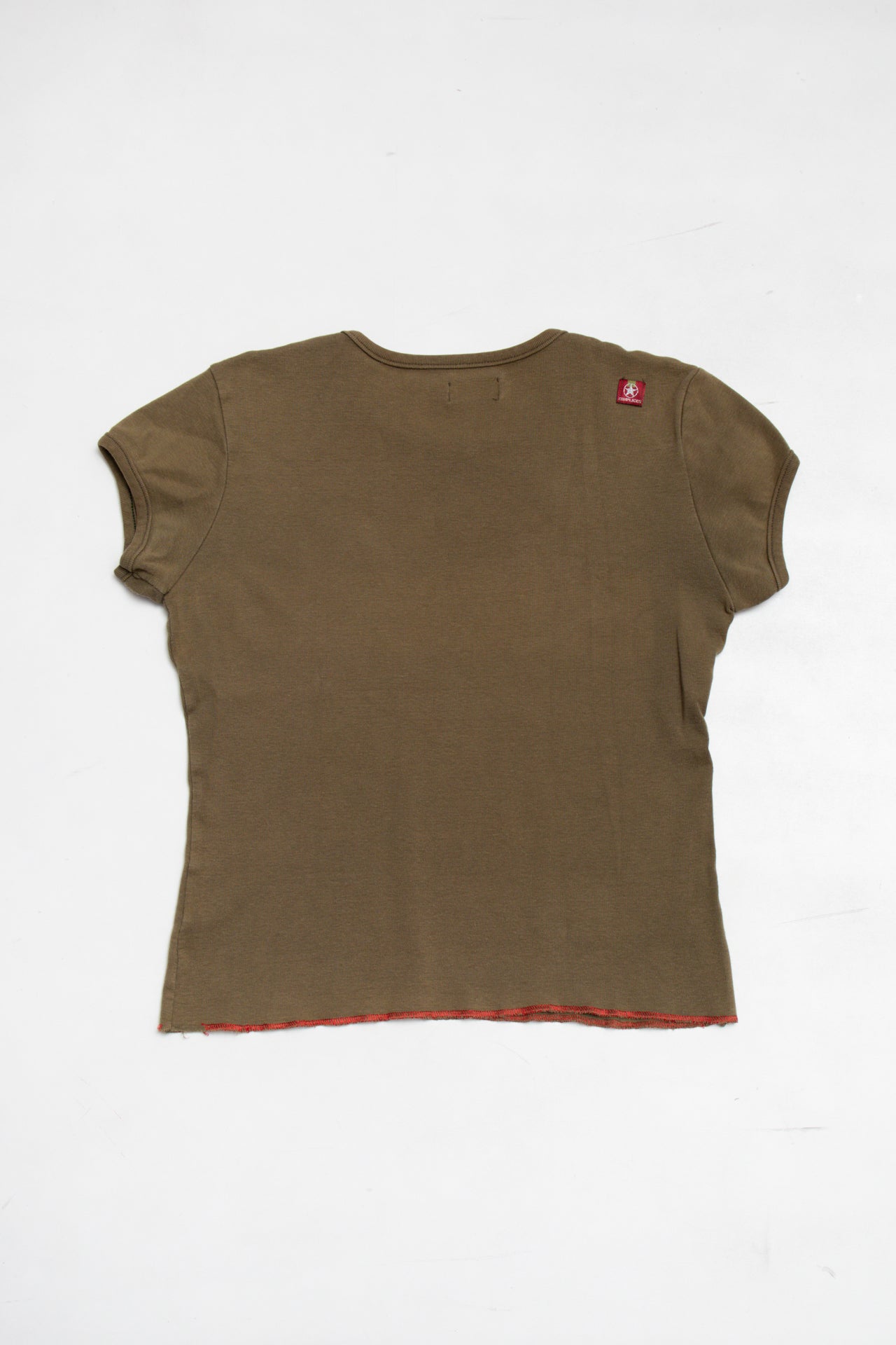 #145 Complicies cotton glitter khaki top | c. 164 | size 10