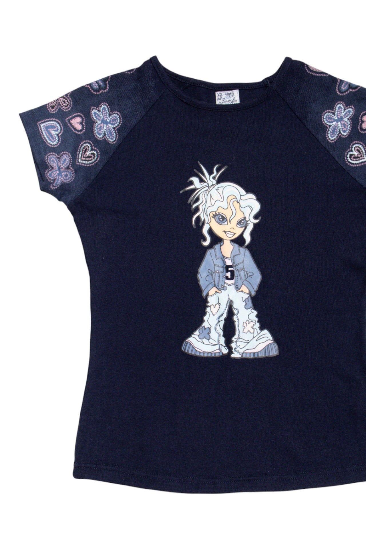 #146 Jennyfer navy cotton tee | c. 164 | size 10
