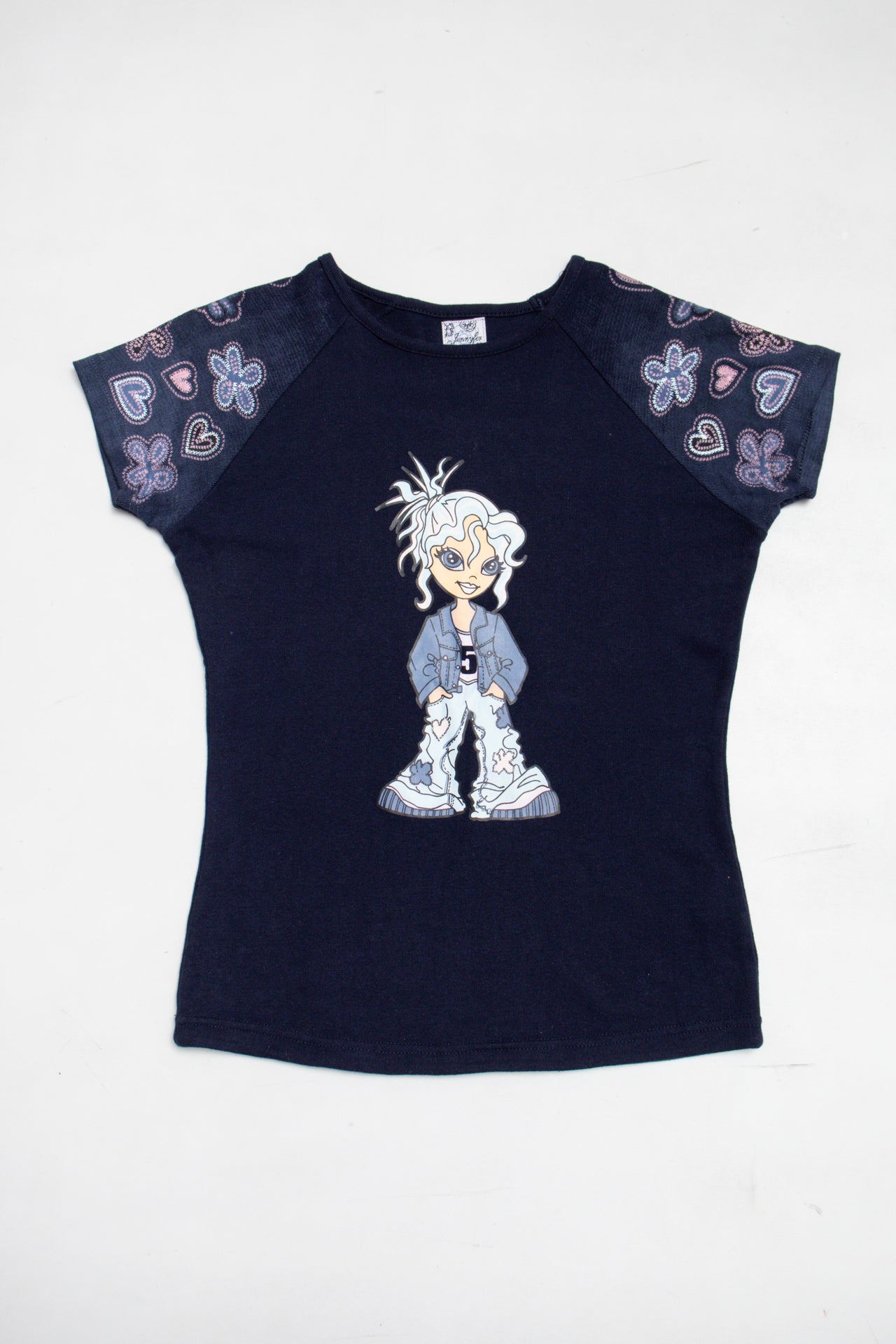 #146 Jennyfer navy cotton tee | c. 164 | size 10