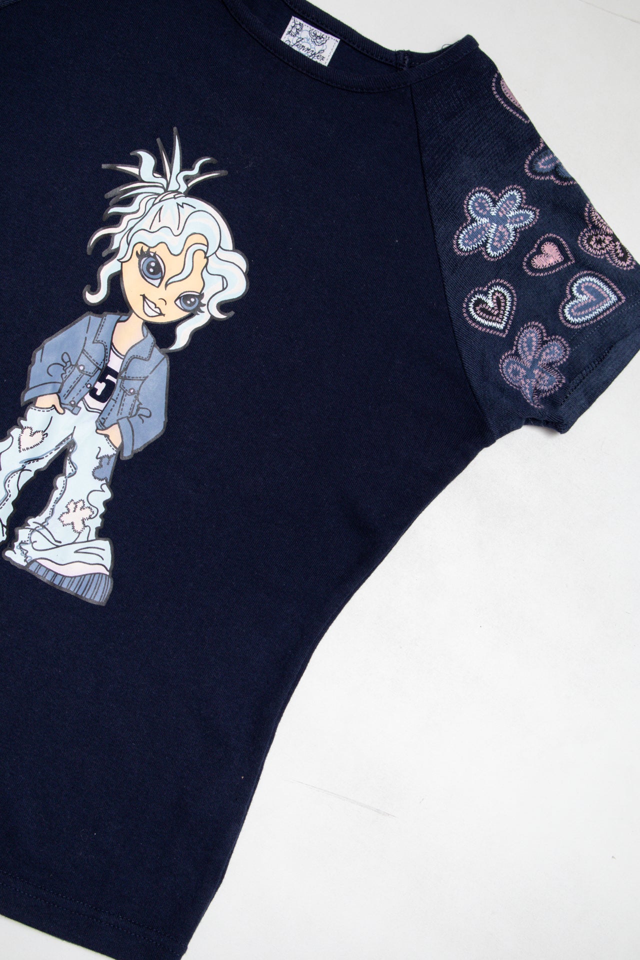#146 Jennyfer navy cotton tee | c. 164 | size 10
