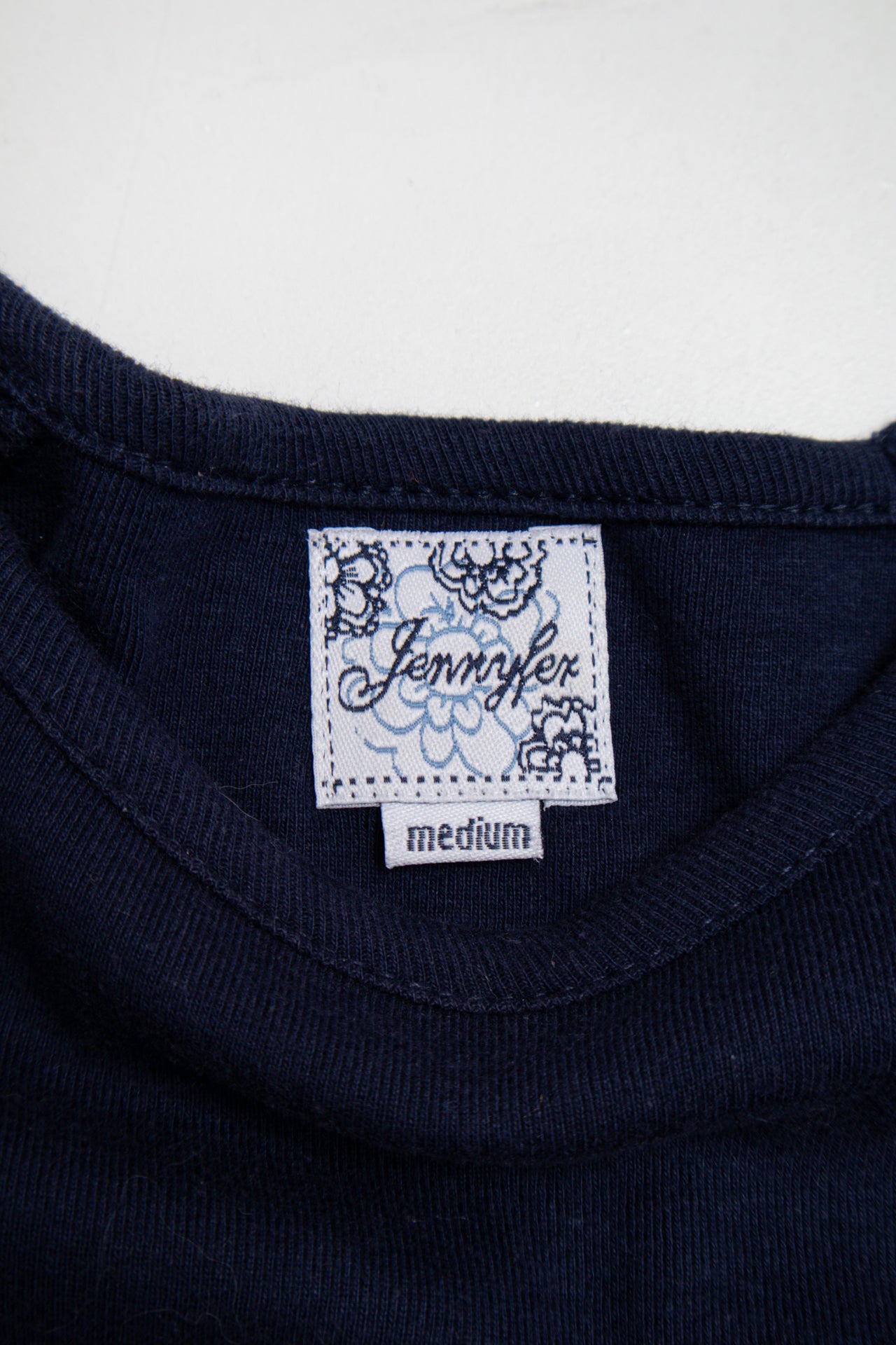 #146 Jennyfer navy cotton tee | c. 164 | size 10