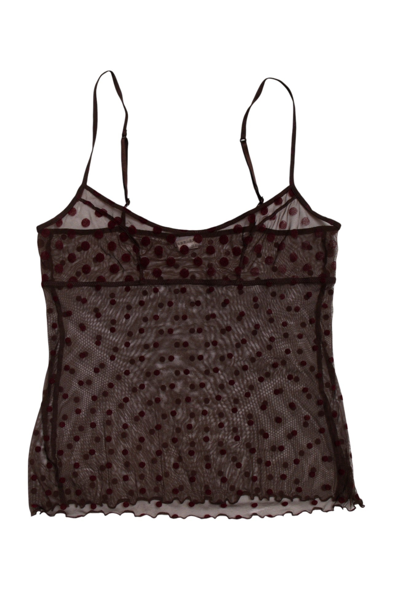 #149 Intimissi polka dot mesh cami | c. 164 | size 8