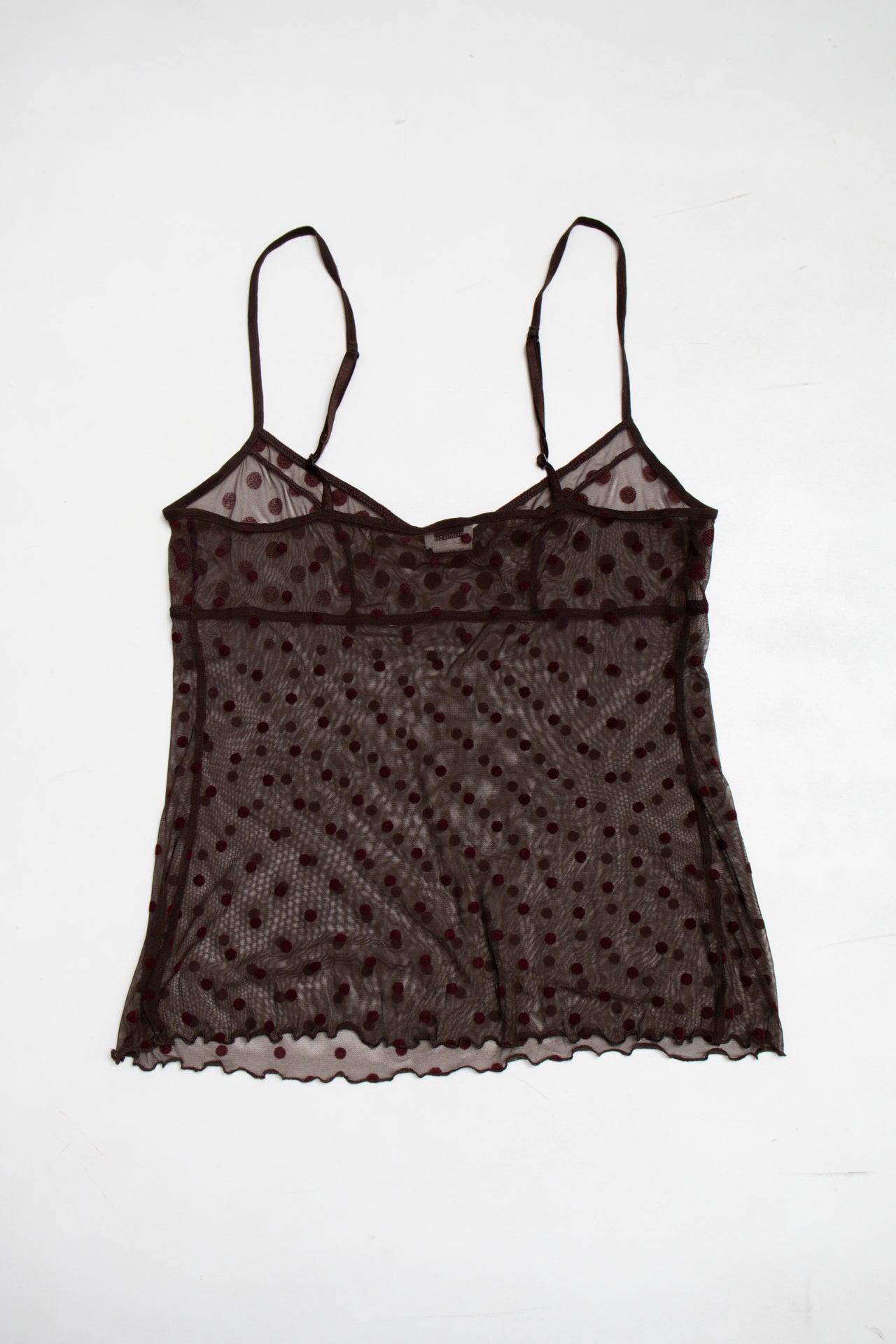 #149 Intimissi polka dot mesh cami | c. 164 | size 8