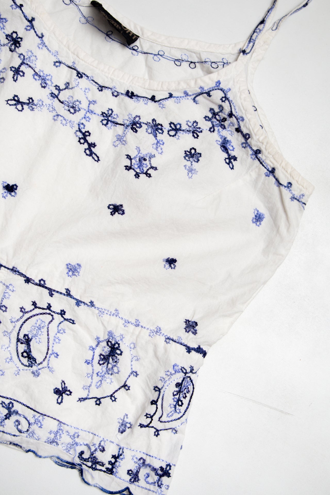 #156 Passport embroidered cotton cami | c. 164 | size 8