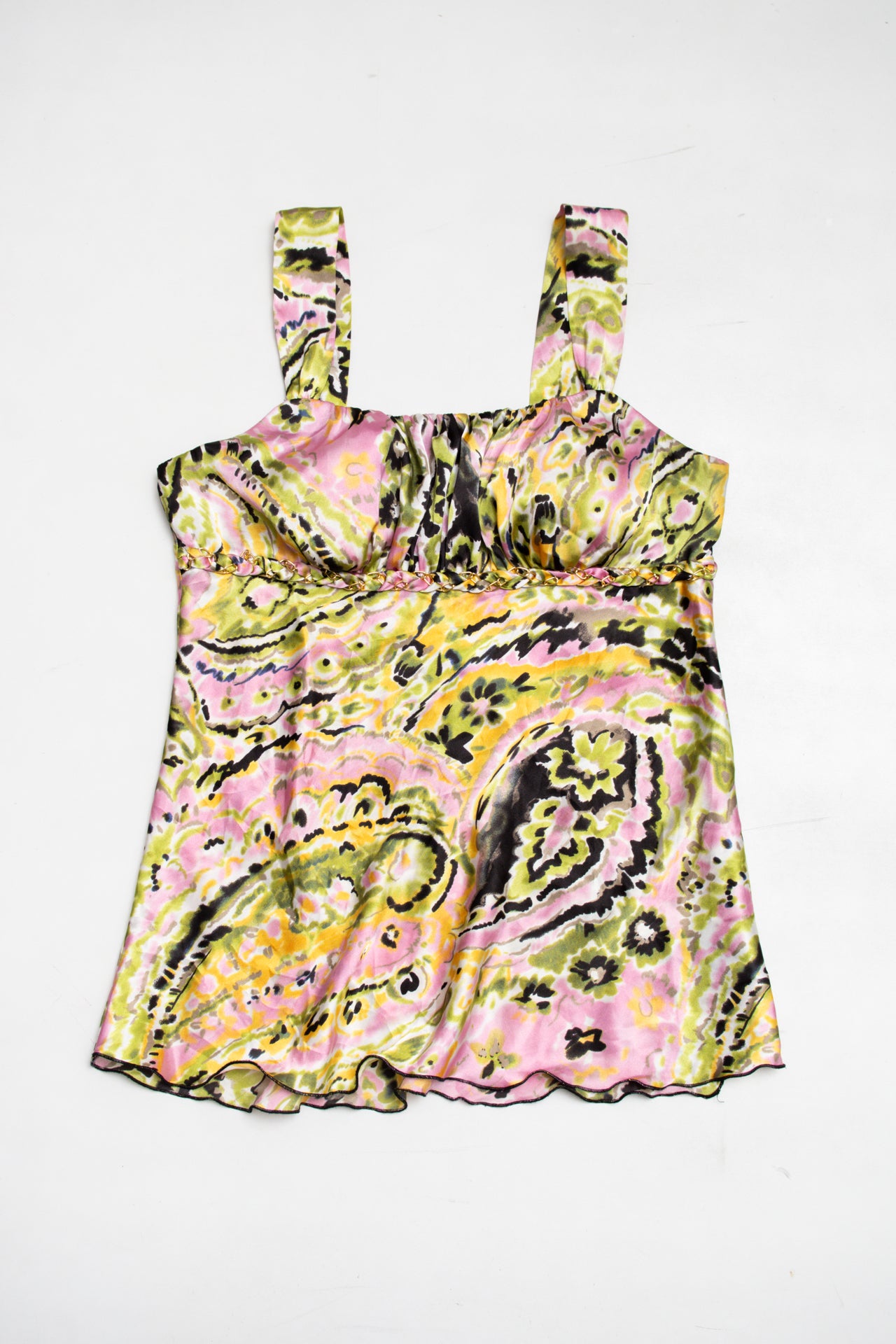 #157 Byer California ruched chest tank | c. 164 | size 10
