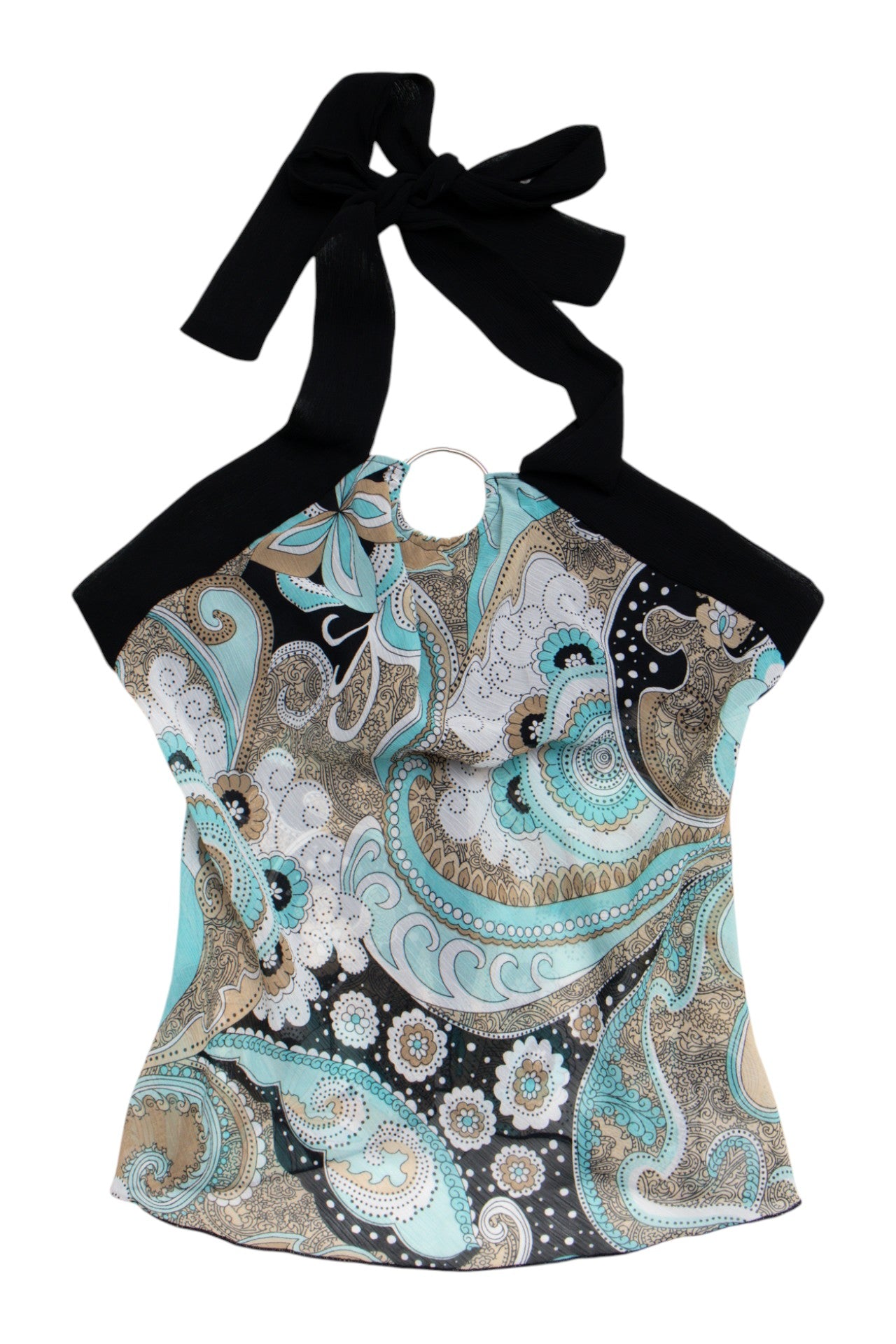 #160 USA XOXO Paisley sheer halter | C 150 | Size 10