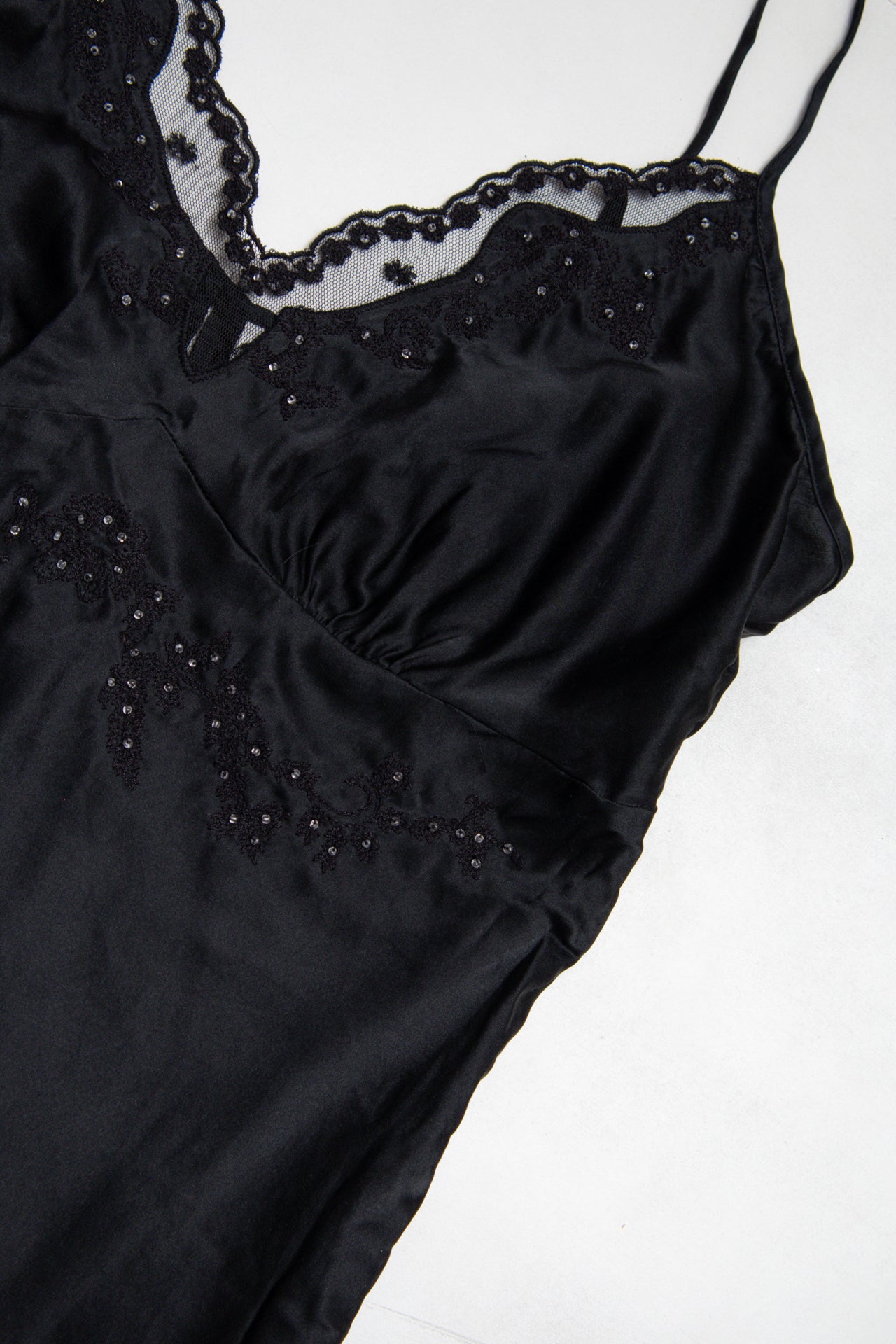 #160 Worthington beaded silk cami | c. 164 | size 8