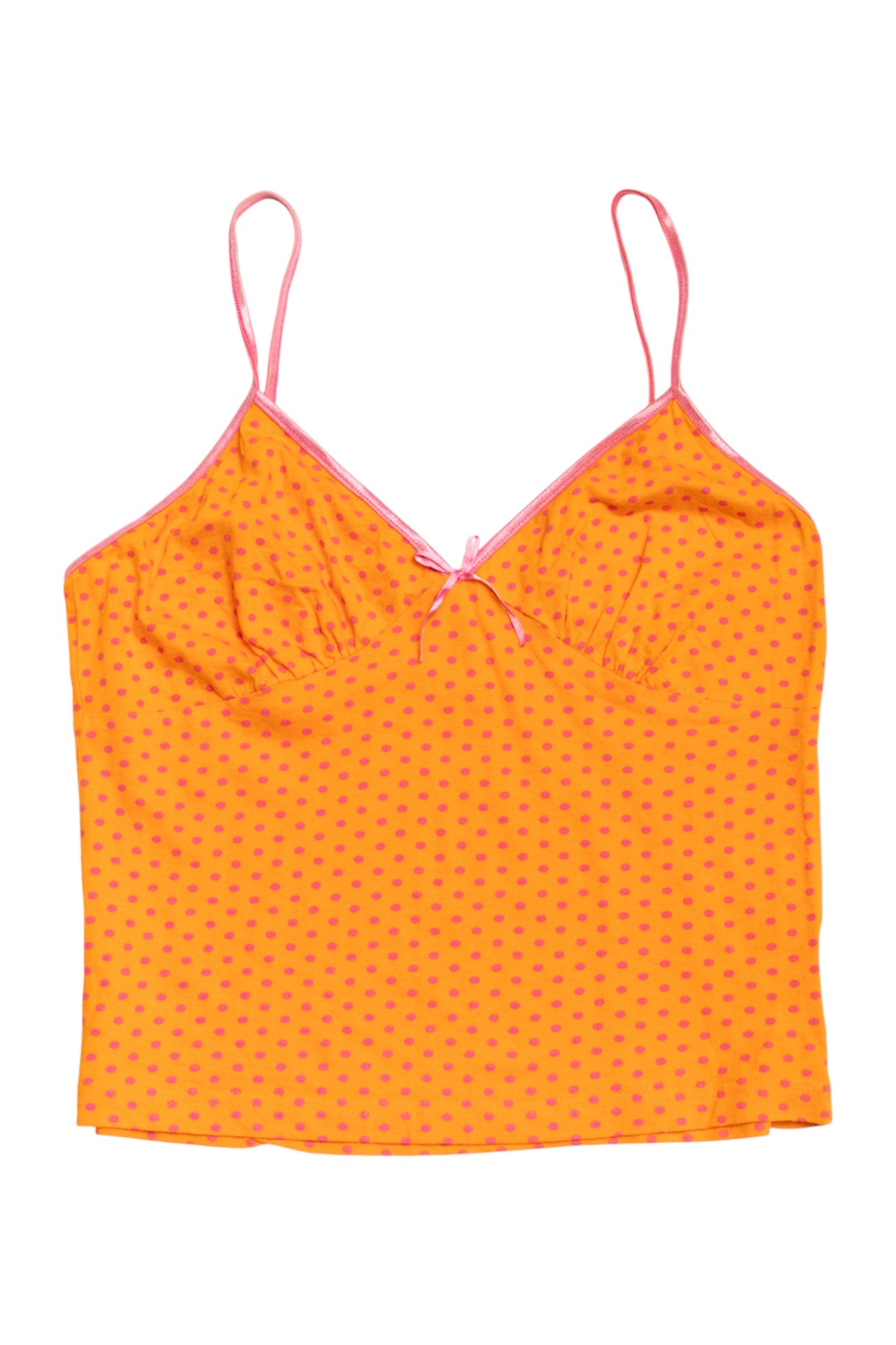 #163 cotton orange/pink cami | c. 164 | size 10