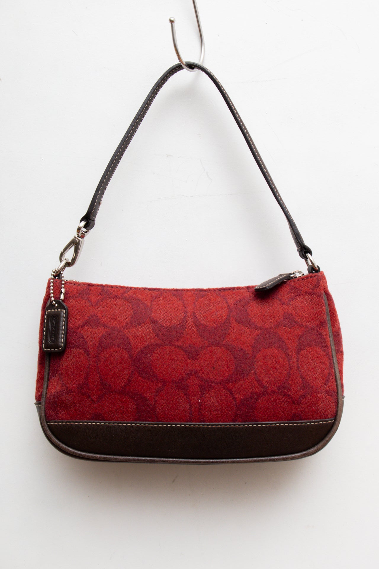 #110 Coach Burgundy Fluffy Demi Bag | Collection 139