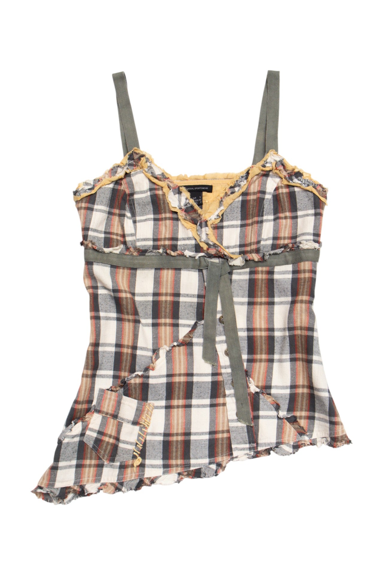 #165 Unique Y2K Mango plaid cami | C 150 | Size 8