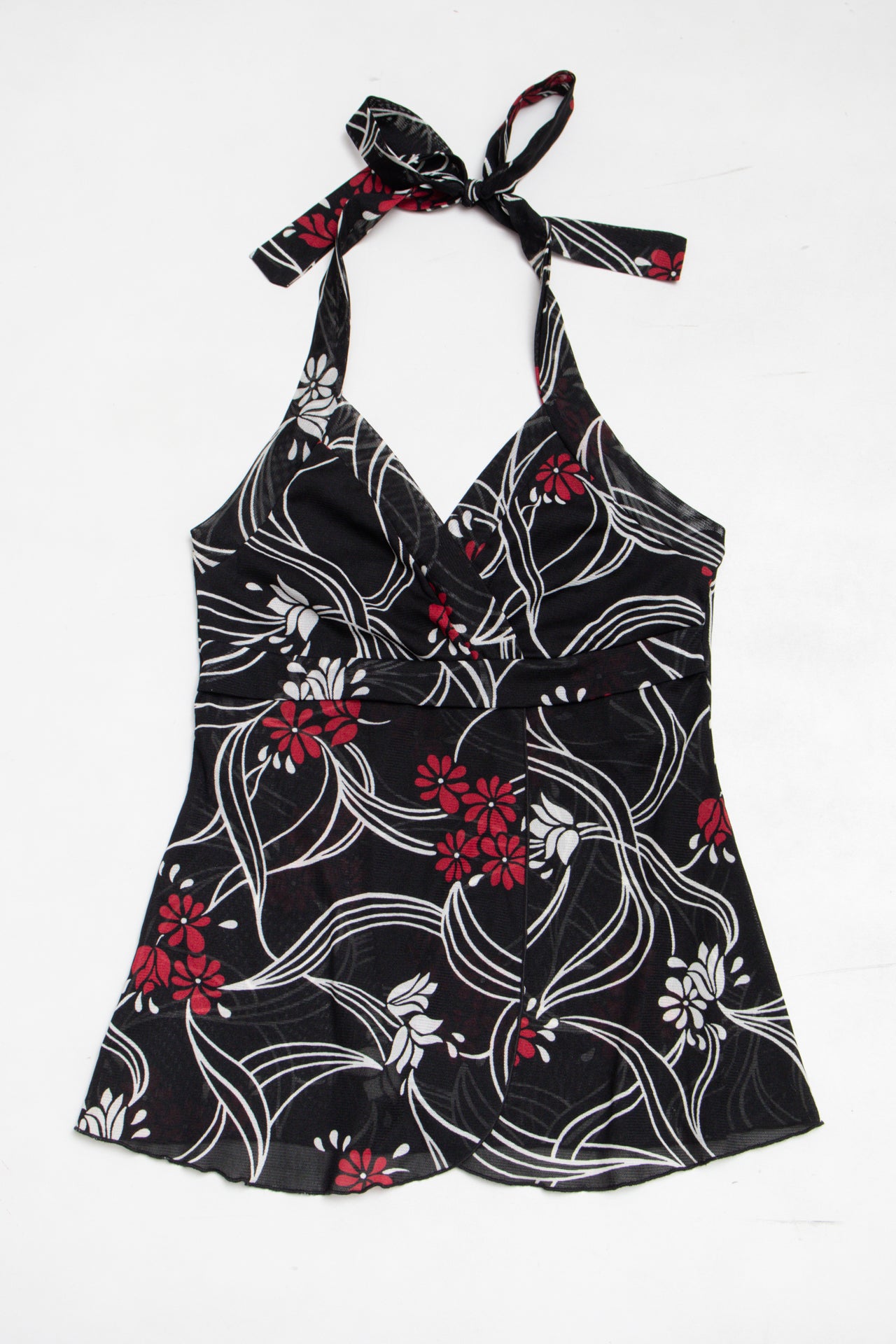 #168 USA made A. Byer floral halter top | c. 164 | size 8
