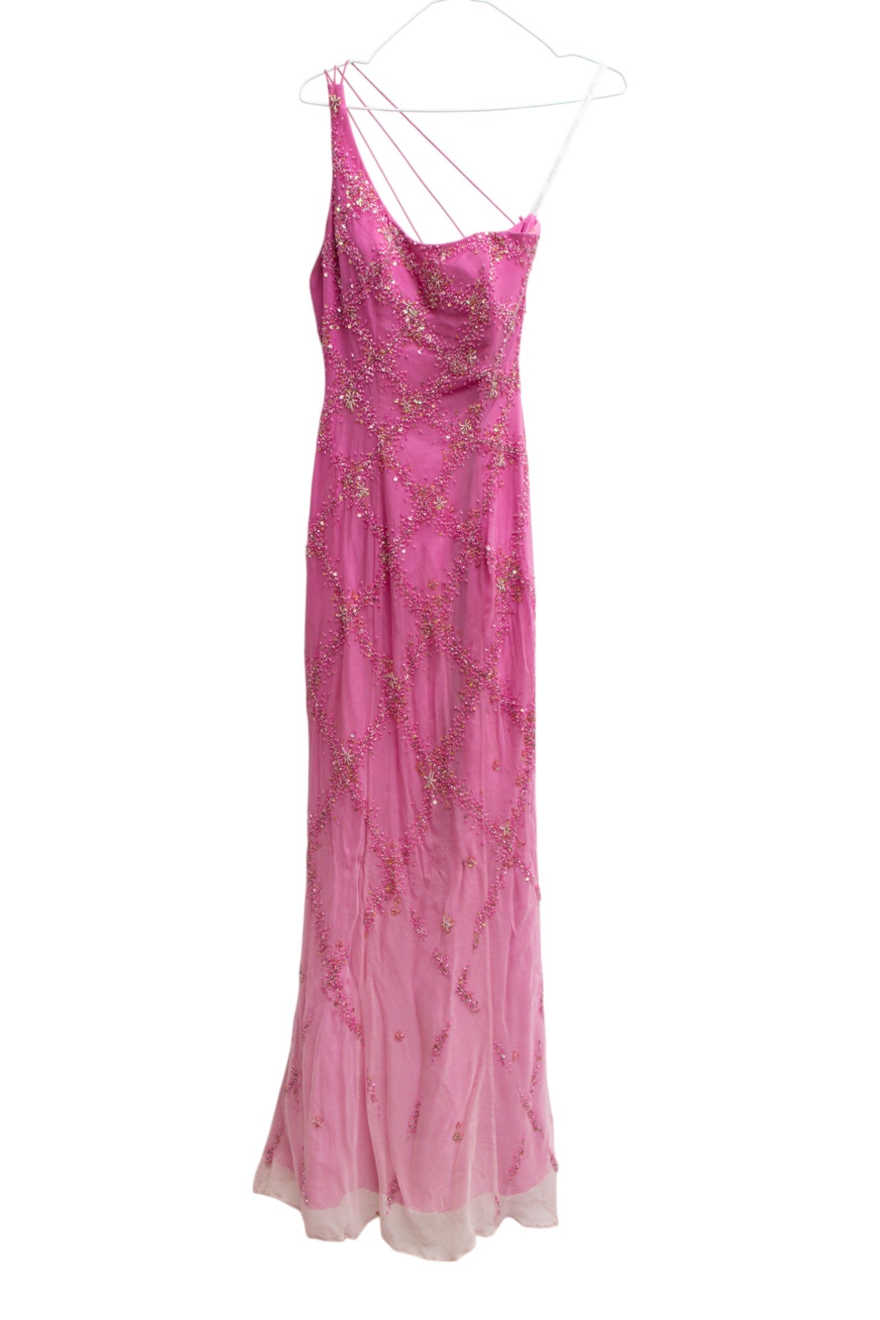 #174 Alfred Angelo silk sequin dress | Size 6 | c. 156