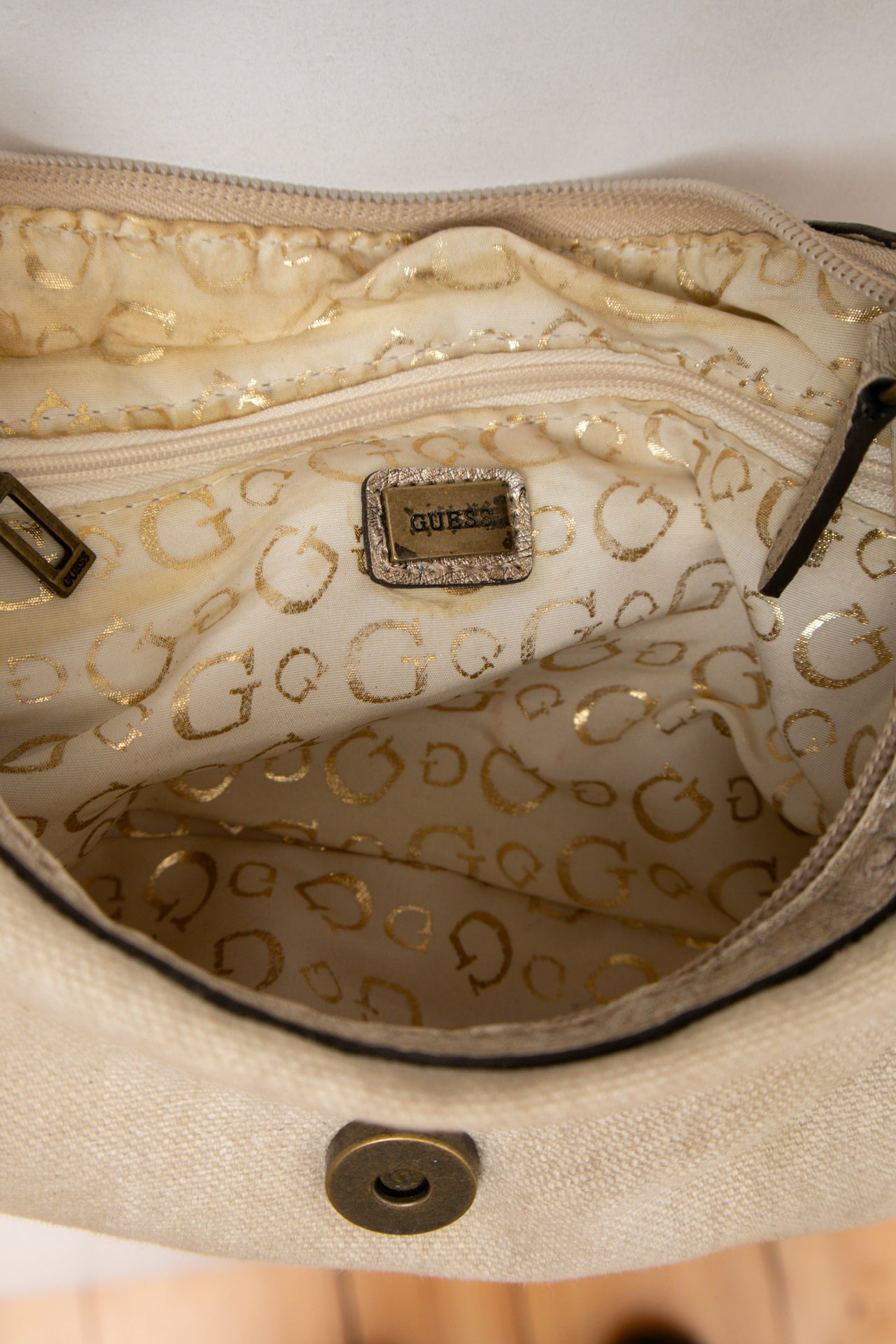 #193 Guess studded G canvas mini bag | c. 164
