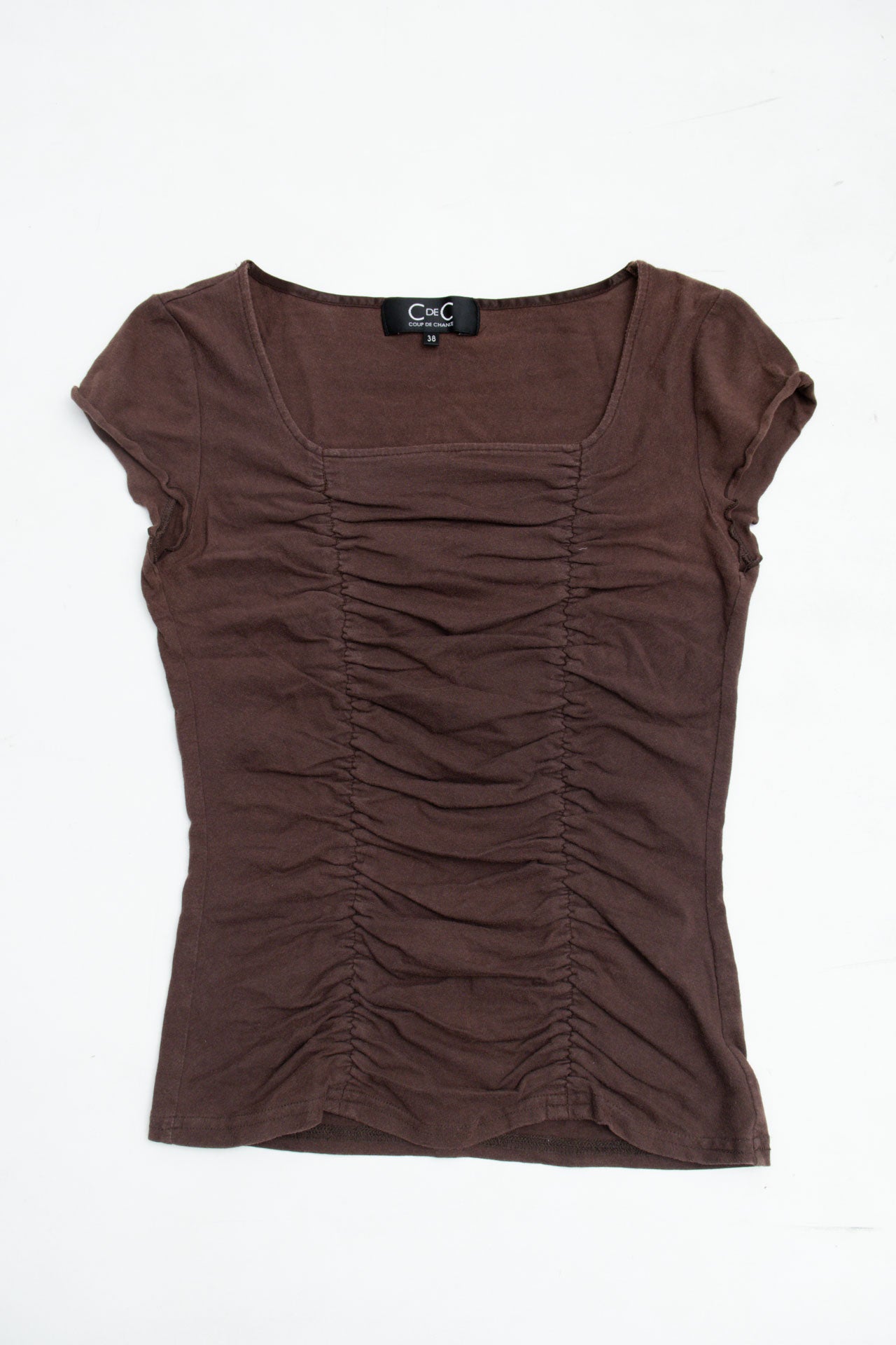 #21 C De C Brown Rouched Tee | It's Britney Bitch | Size 10