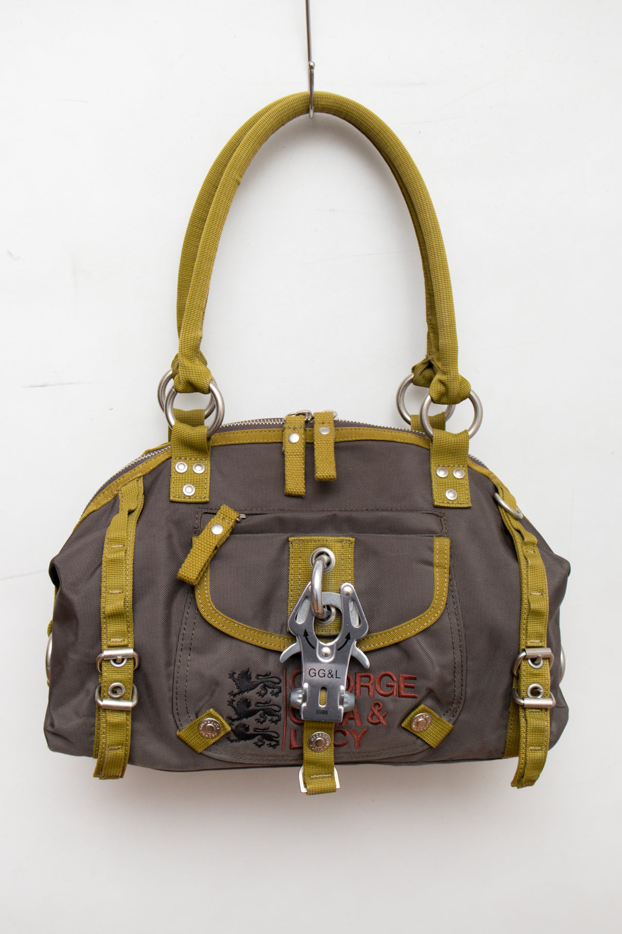 #196 GG&L green accent mini duffel bag | c. 164