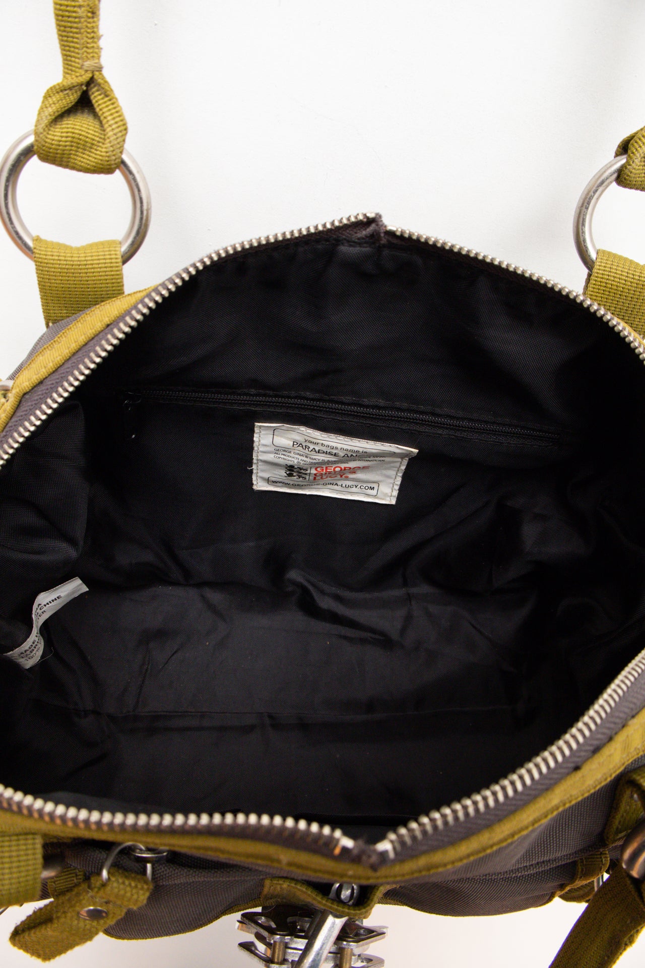 #196 GG&L green accent mini duffel bag | c. 164