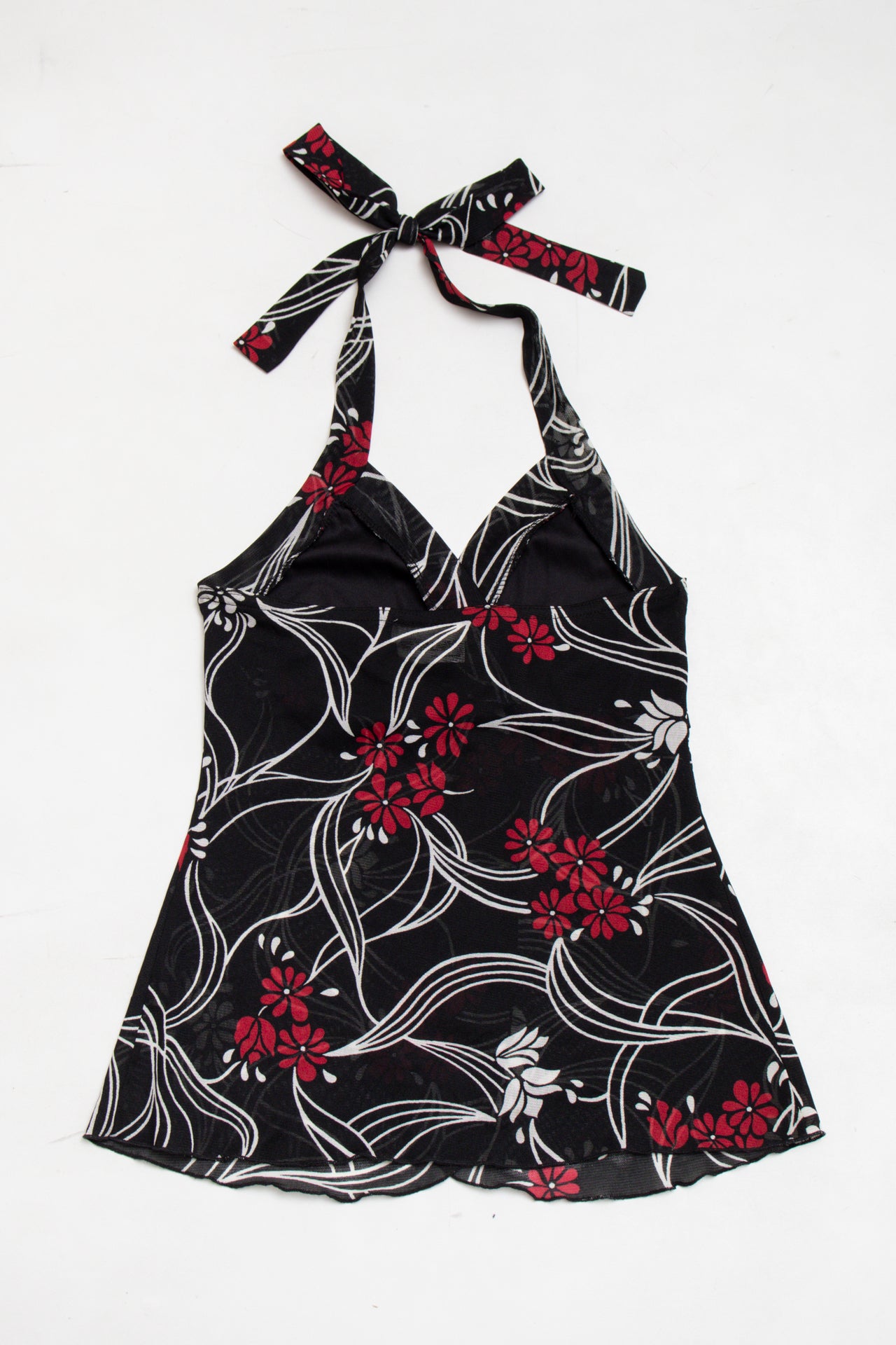 #168 USA made A. Byer floral halter top | c. 164 | size 8