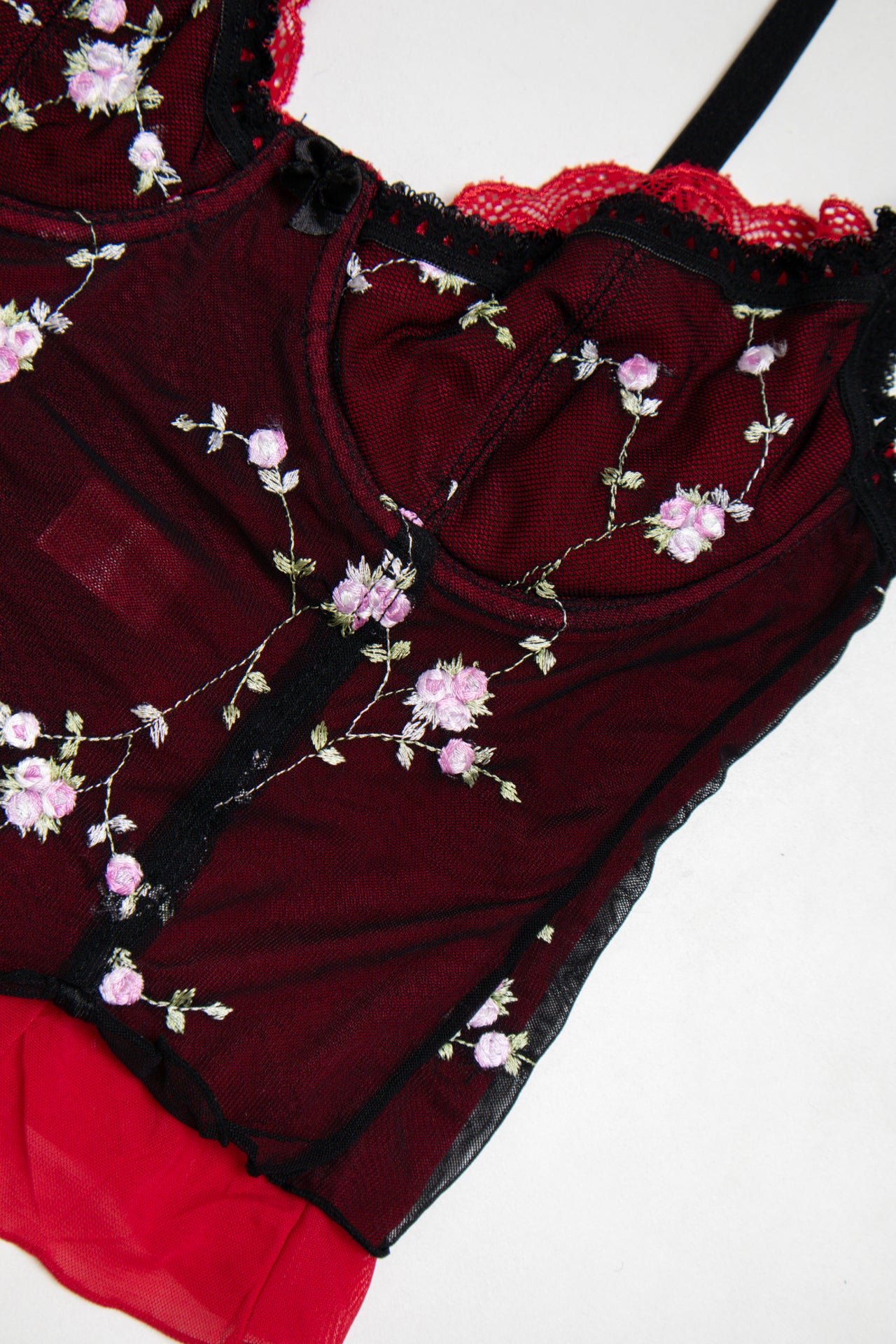 #169 Philis embroidered lace corset | c. 164 | size 10B