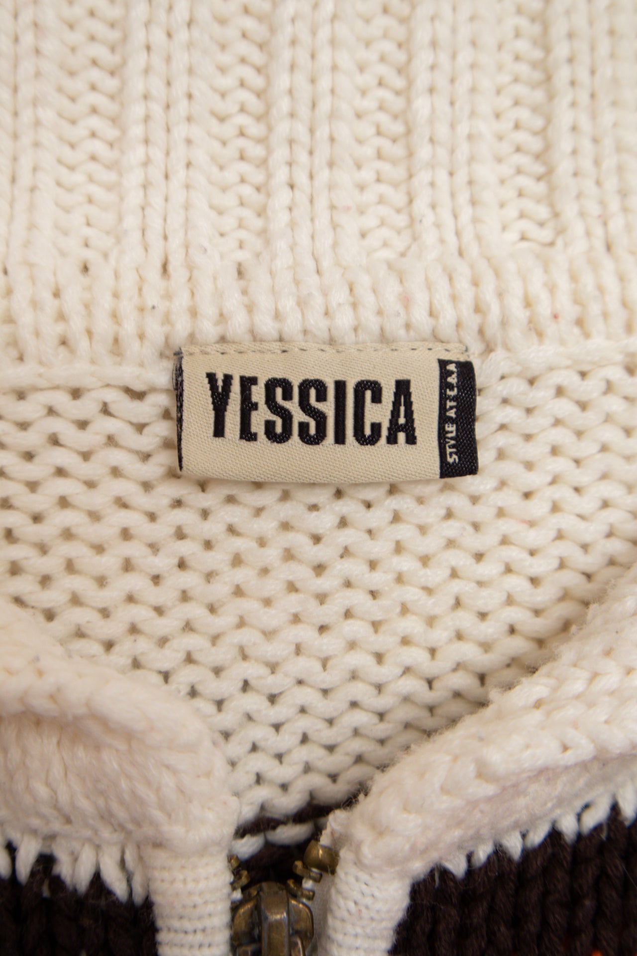 #179 Yessica zip up knit jumper | c. 164 | size 8/10