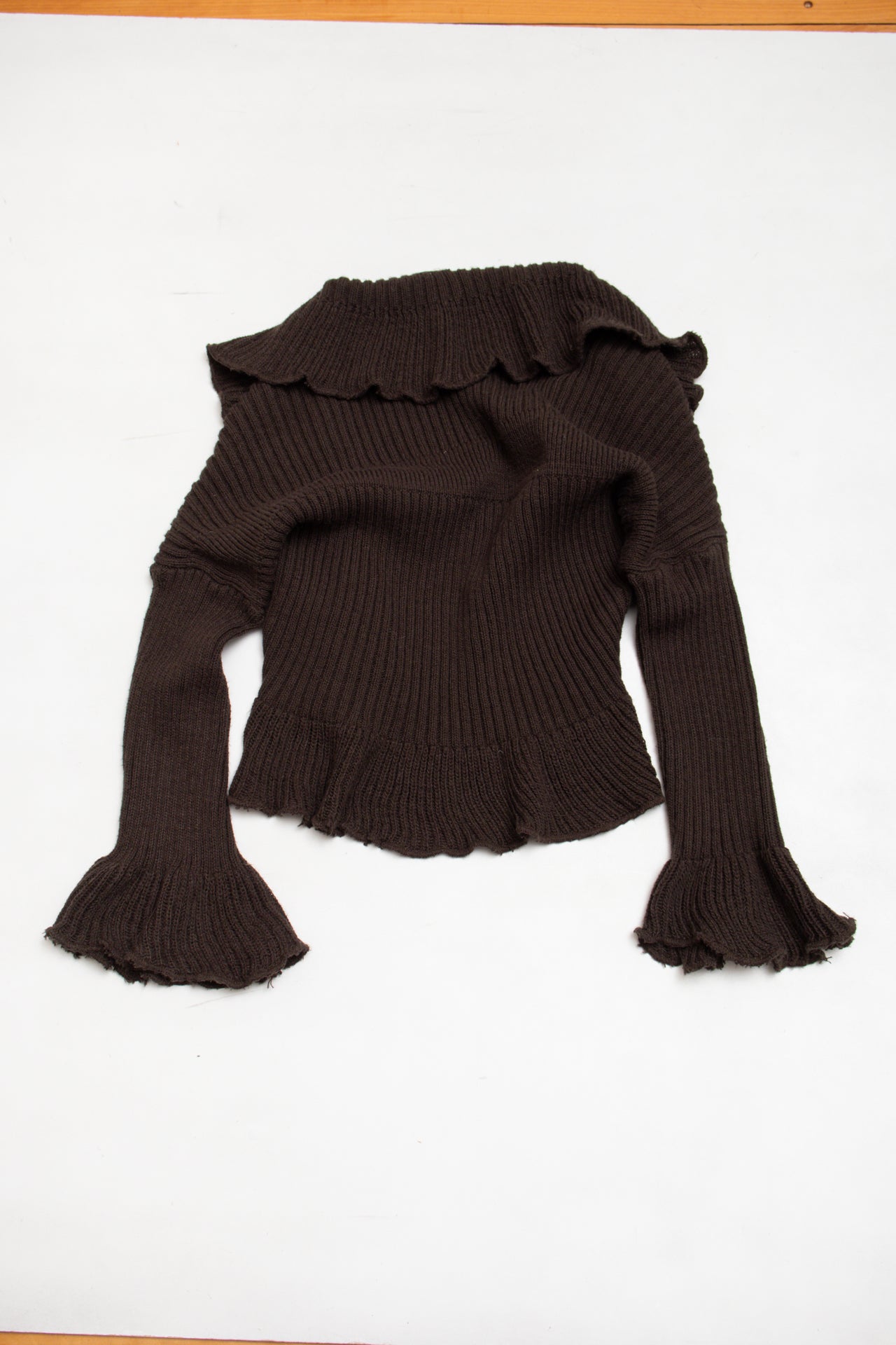 #181 Italian brown cardigan | c. 164 | size 8