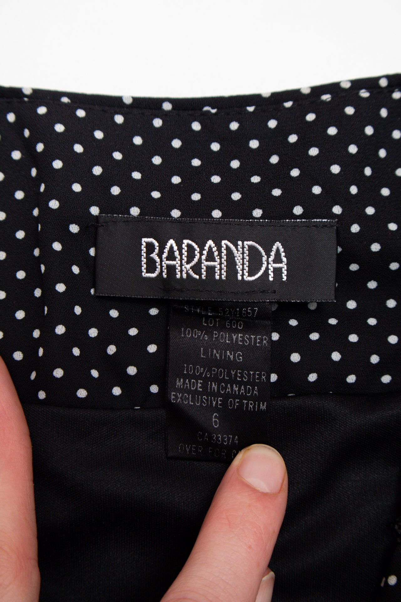 #184 Baranda panelled polka dot midi skirt | c. 164 | size 6/8