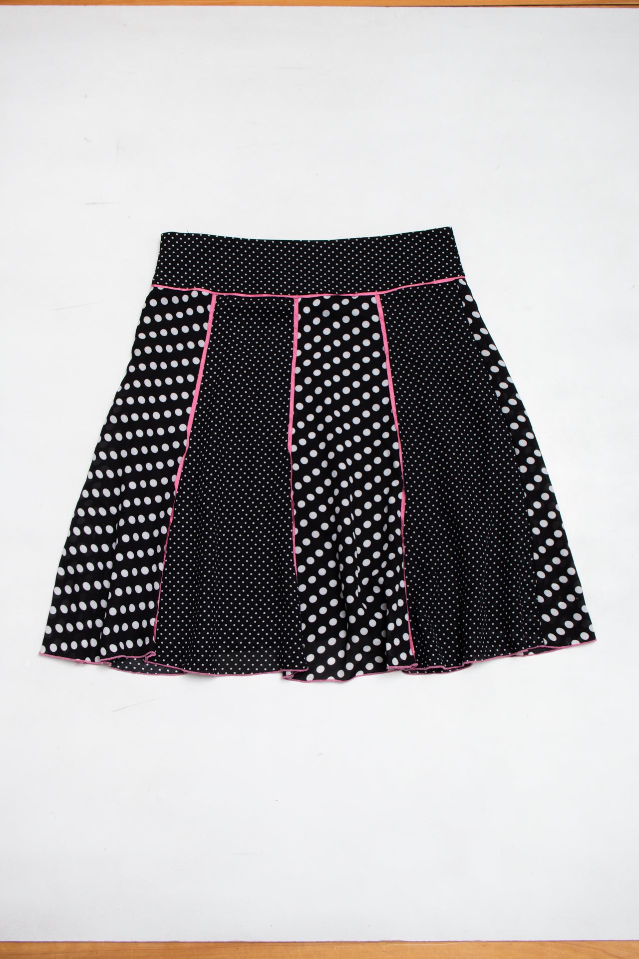 #184 Baranda panelled polka dot midi skirt | c. 164 | size 6/8