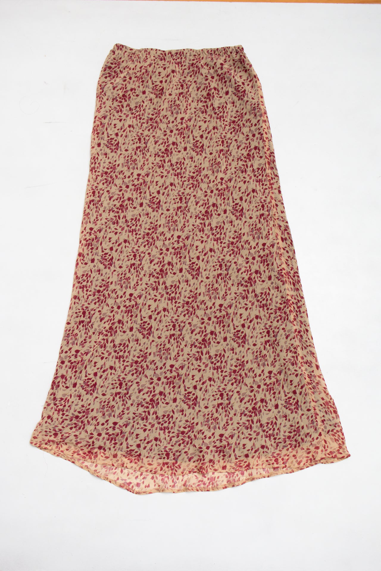 #187 Anthea Crawford floral maxi skirt | c. 164 | size 8