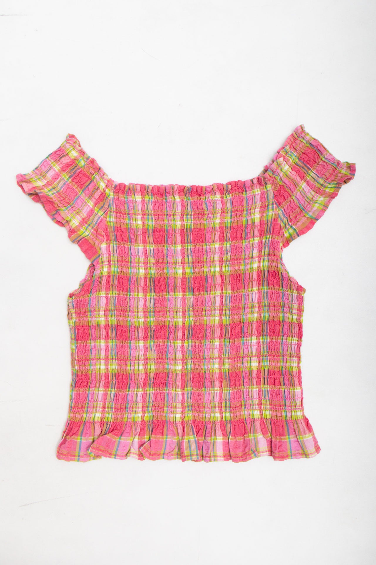 #13 Plaid Rouched Tank | Collection 140 | Size 8/10