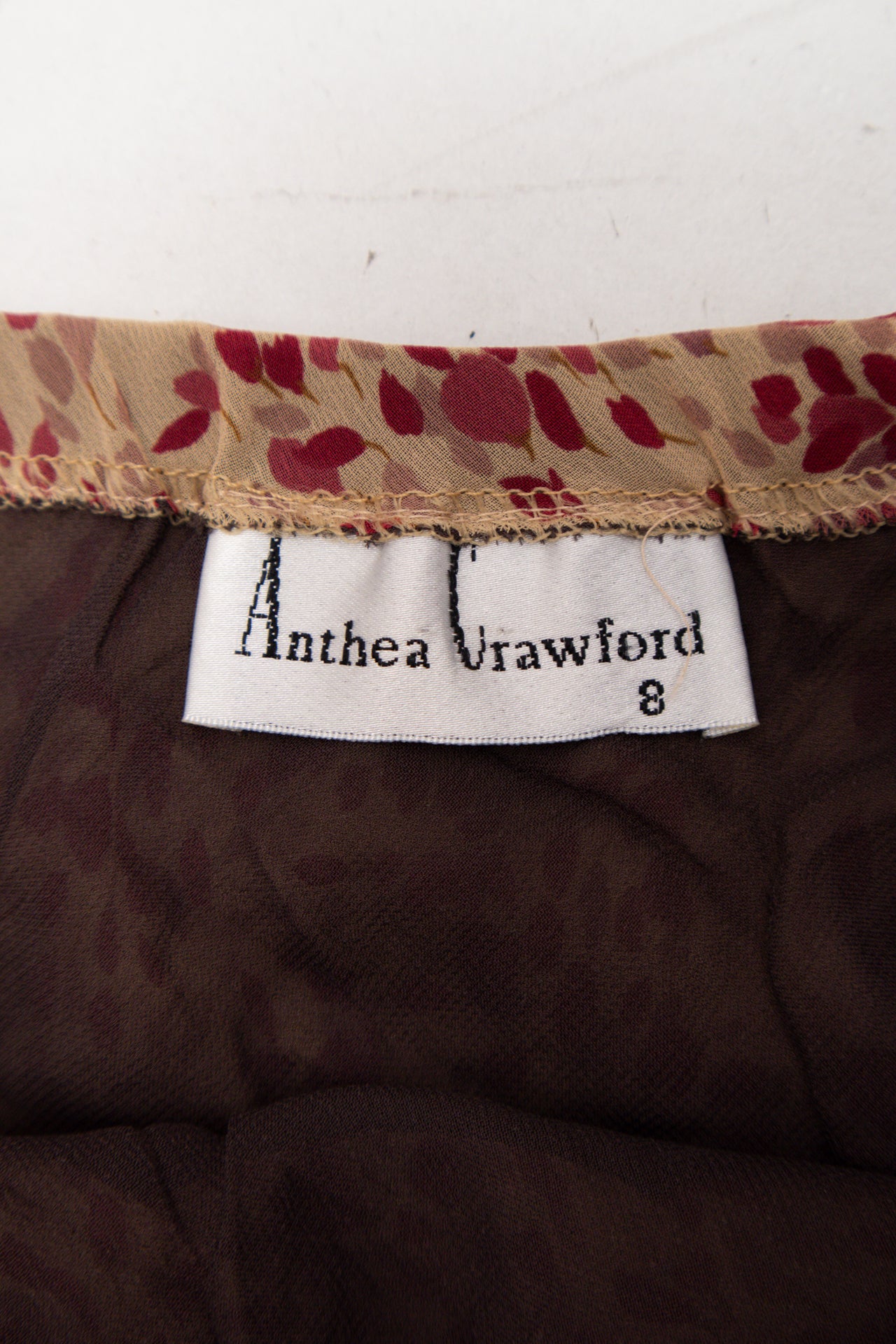 #187 Anthea Crawford floral maxi skirt | c. 164 | size 8