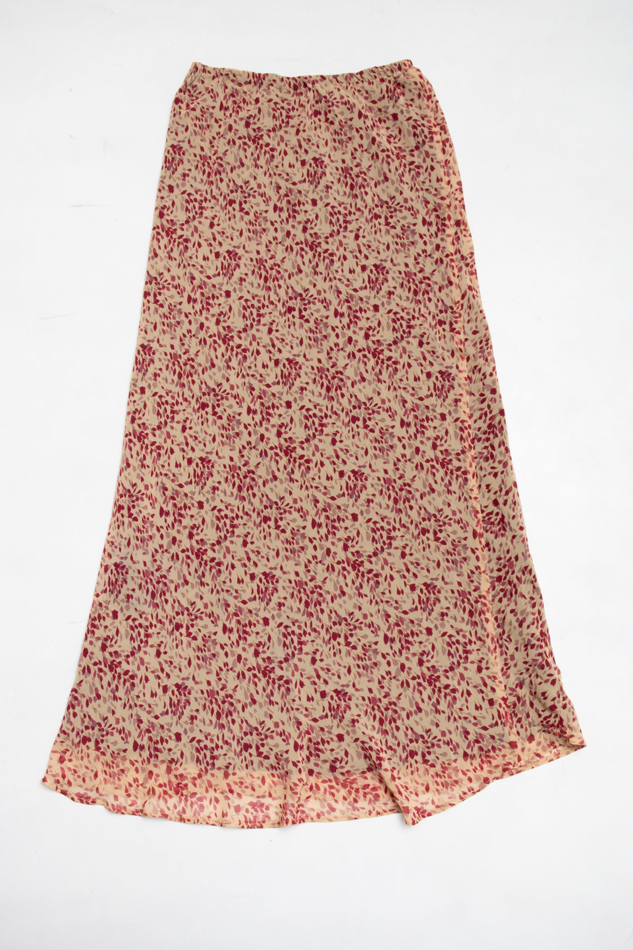 #187 Anthea Crawford floral maxi skirt | c. 164 | size 8