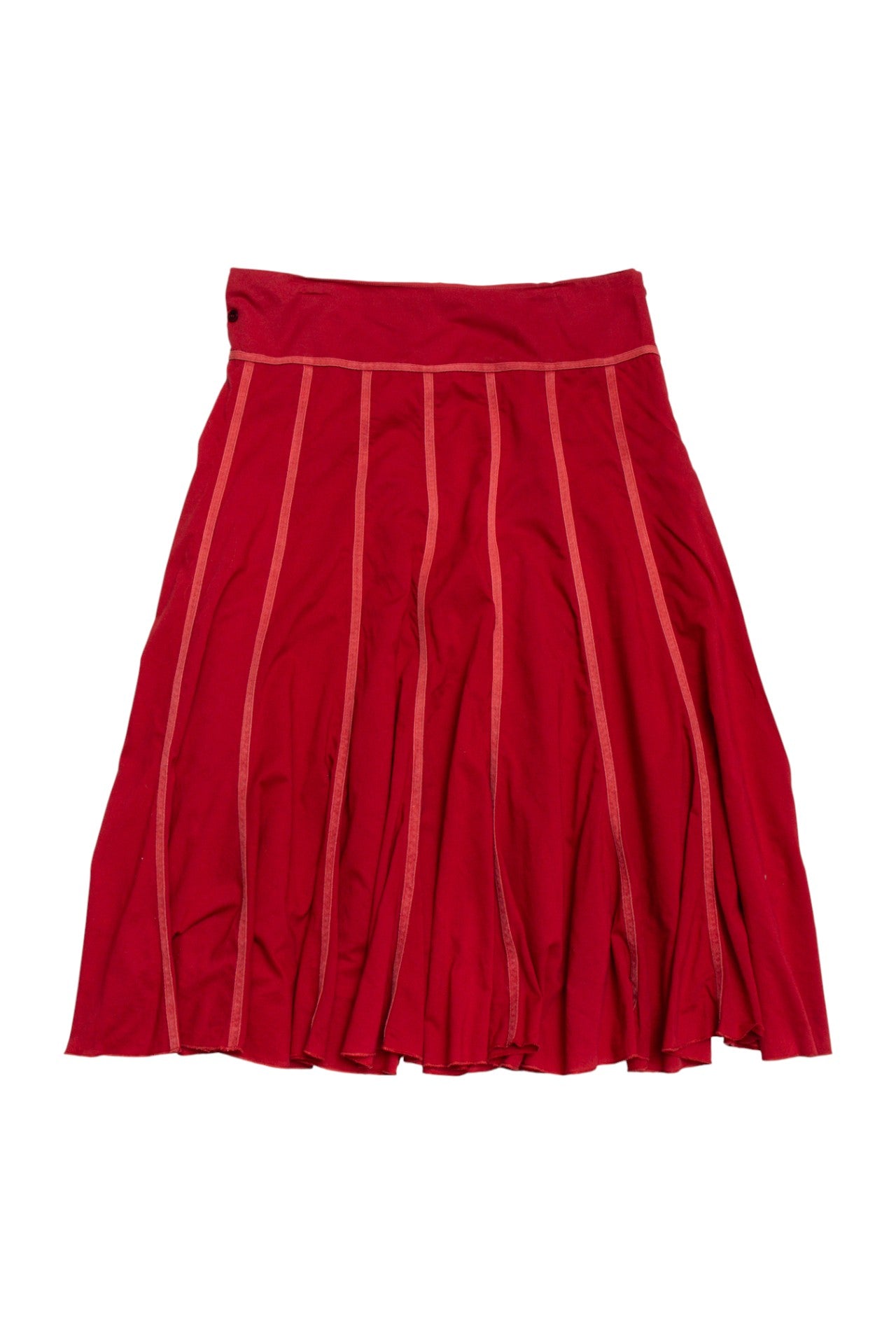 #198 Jigsaw lined cotton midi skirt | c. 164 | size 10