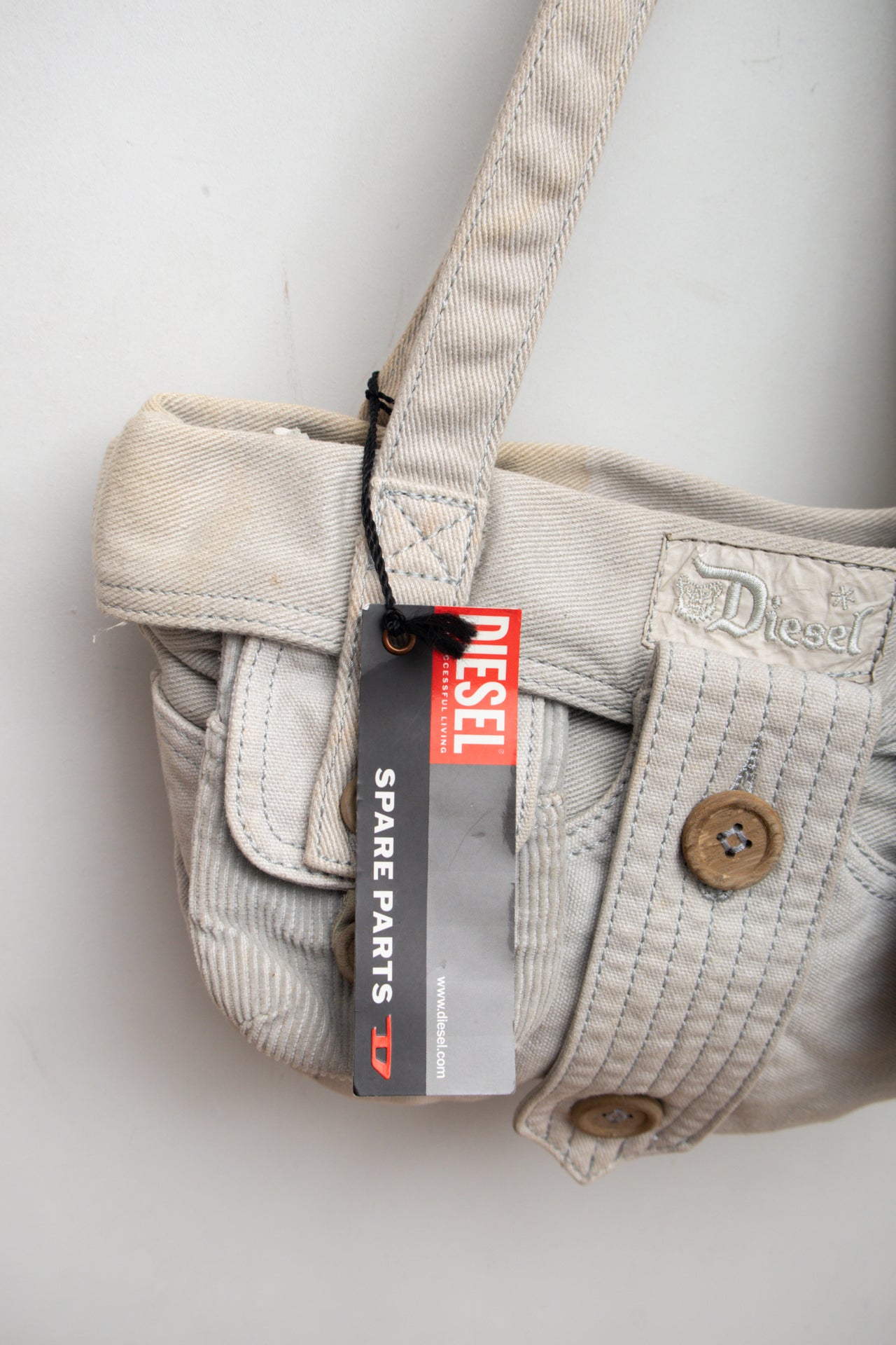 #193 Deisel Y2k washed denim bag | c. 156