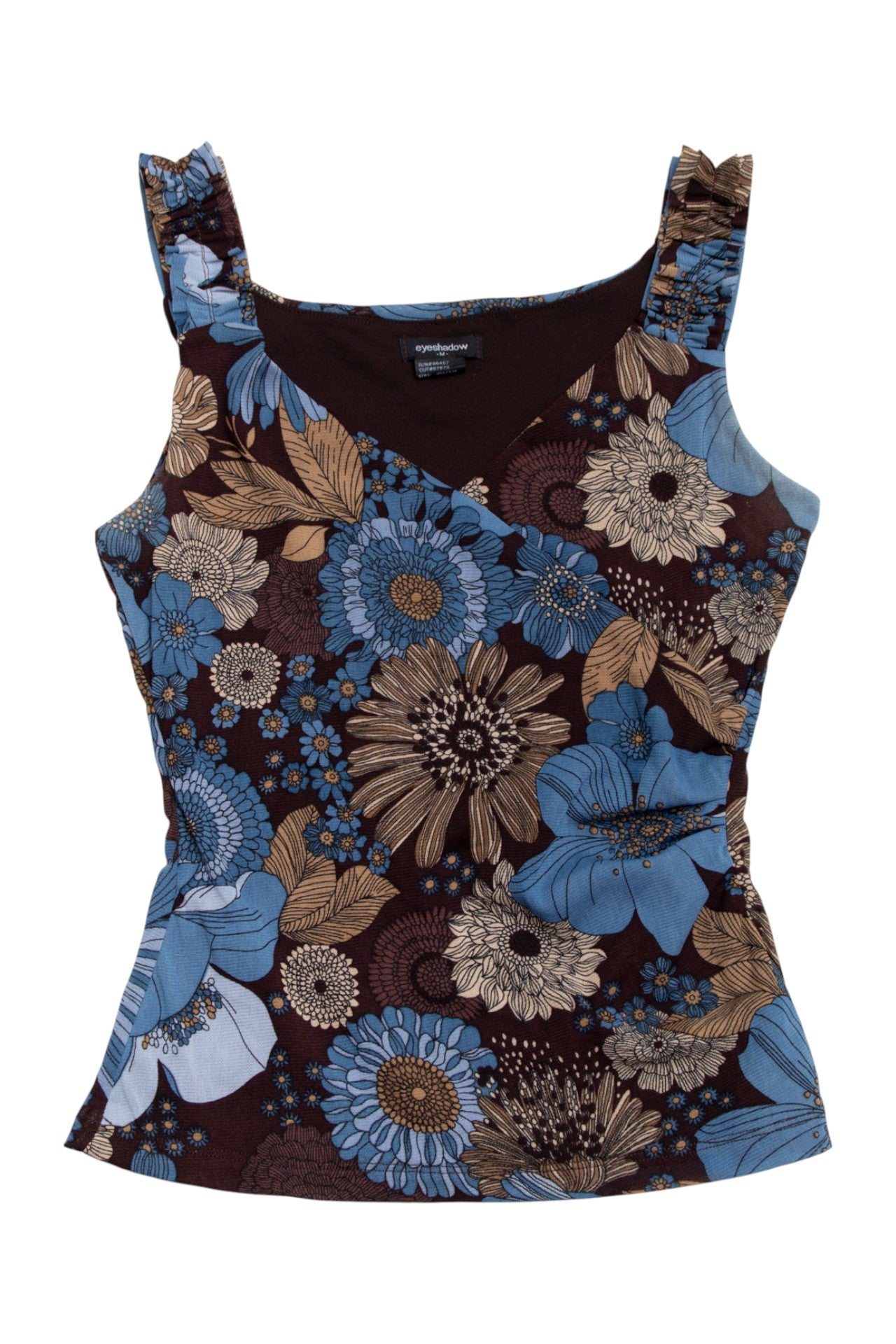 #209 Eyeshadow floral asymmetrical tank | c. 164 | size 10
