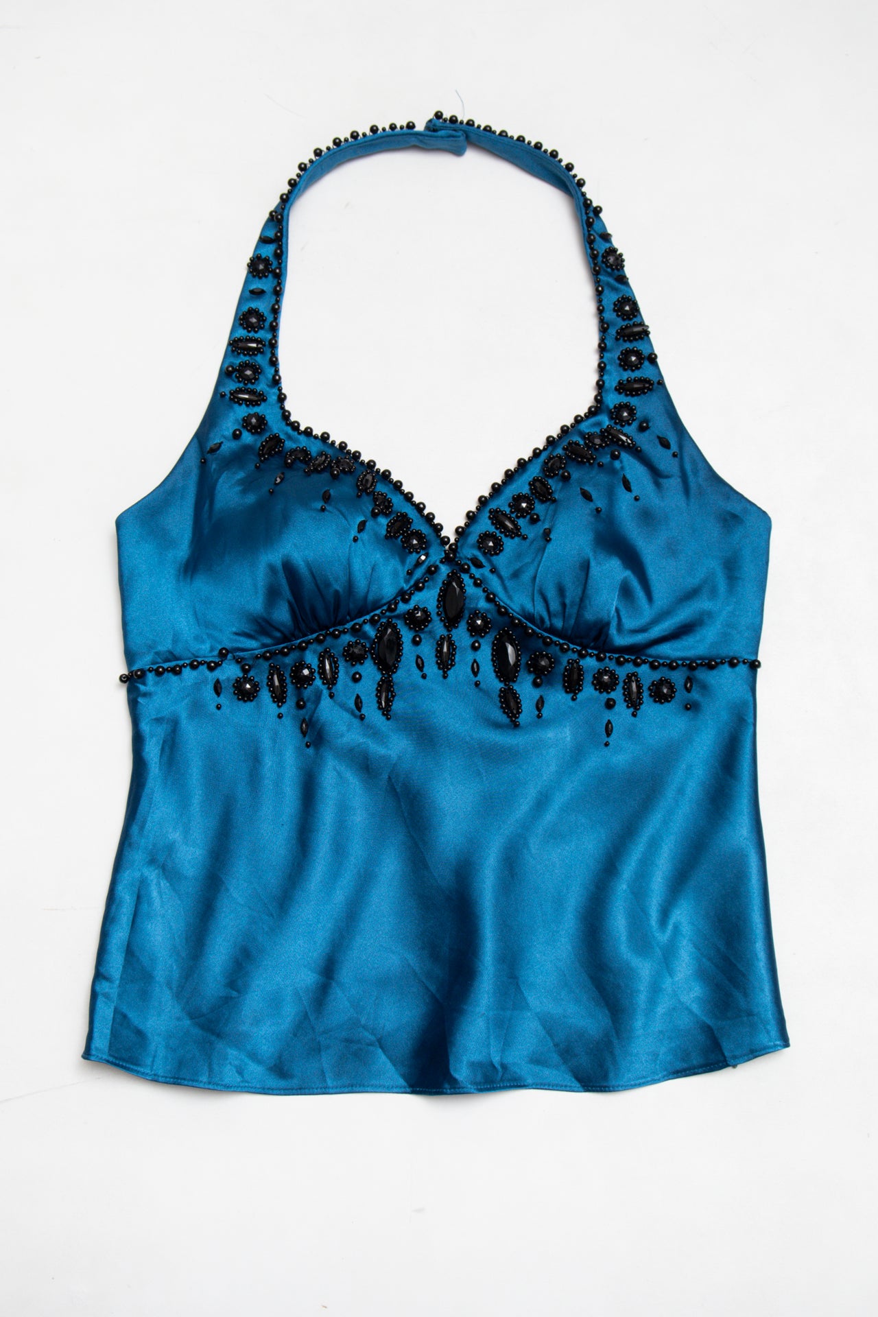 #214 Adrianna Papell beaded halter top | c. 164 | size 6