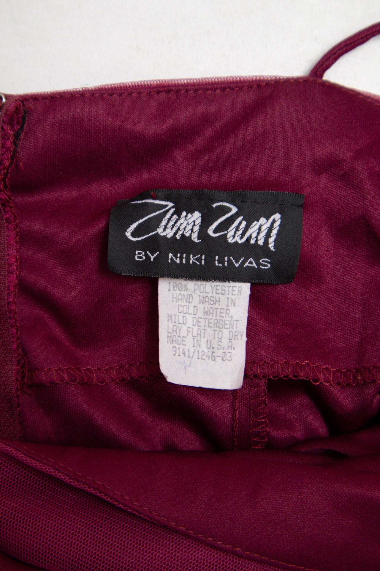 #215 Zam Zam plum ruched mini dress | c. 164 | size 6