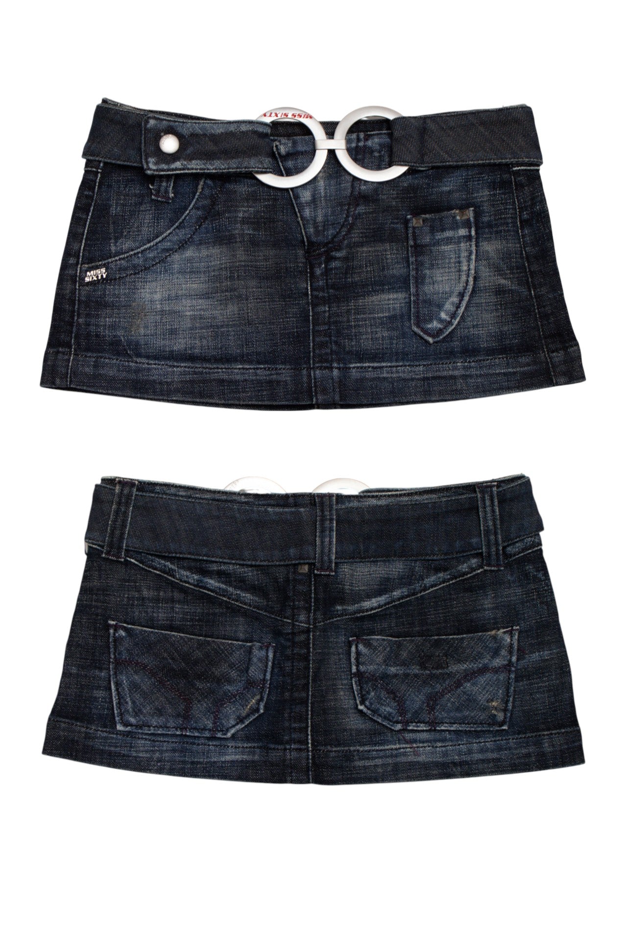 #01 Miss Sixty ring dark wash mini skirt | c. 165 | size 6-8