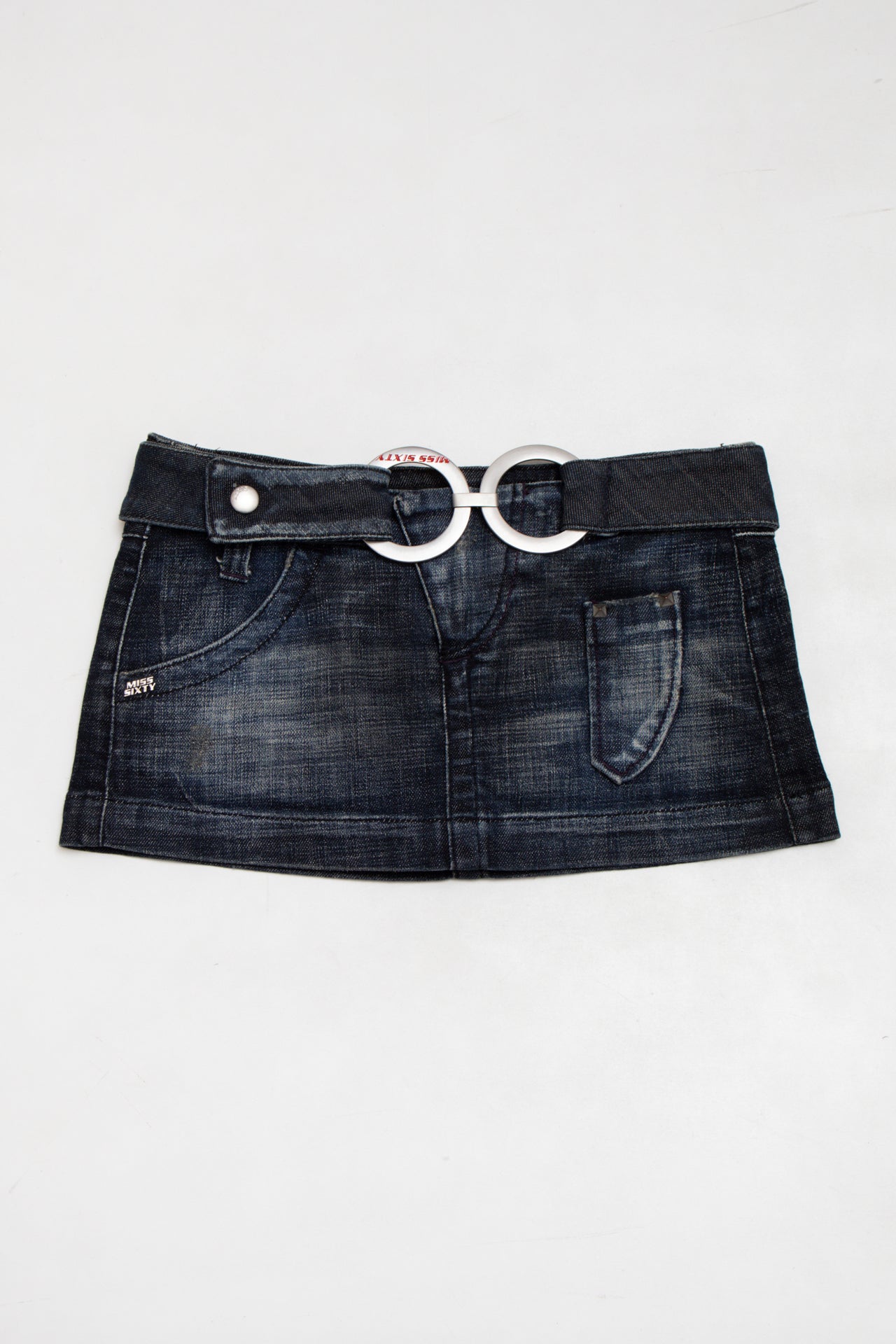 #01 Miss Sixty ring dark wash mini skirt | c. 165 | size 6-8