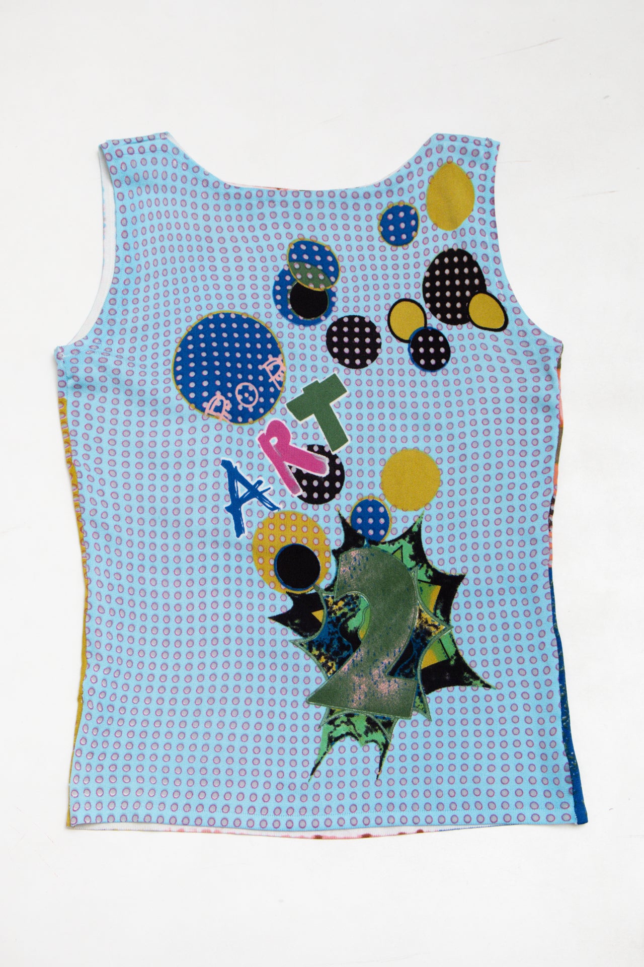 #02 Tulipe beaded comic girl tank | c. 164 | size 12