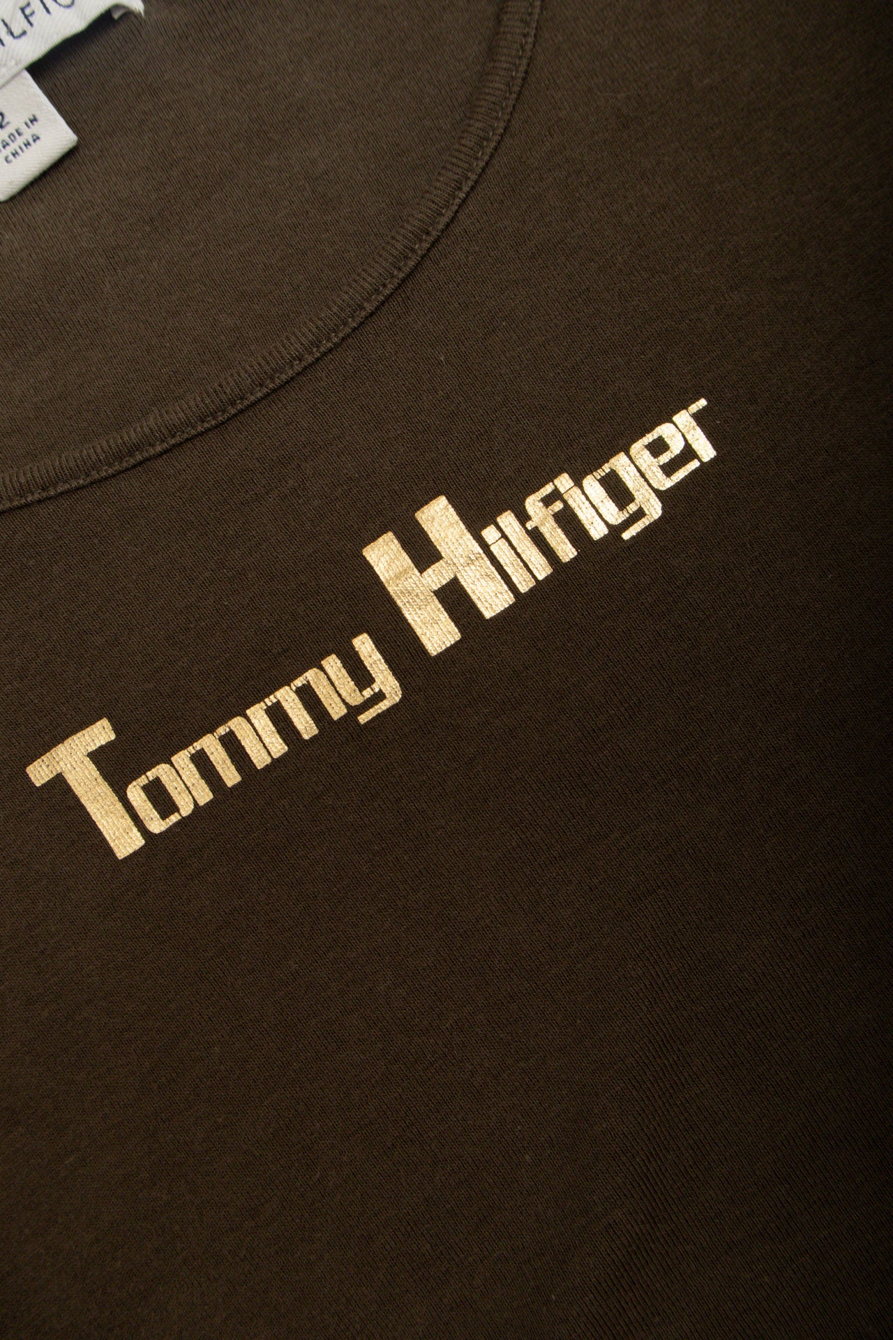 #37 Tommy Hilfiger Khaki Tee | Collection 140 | Size 8