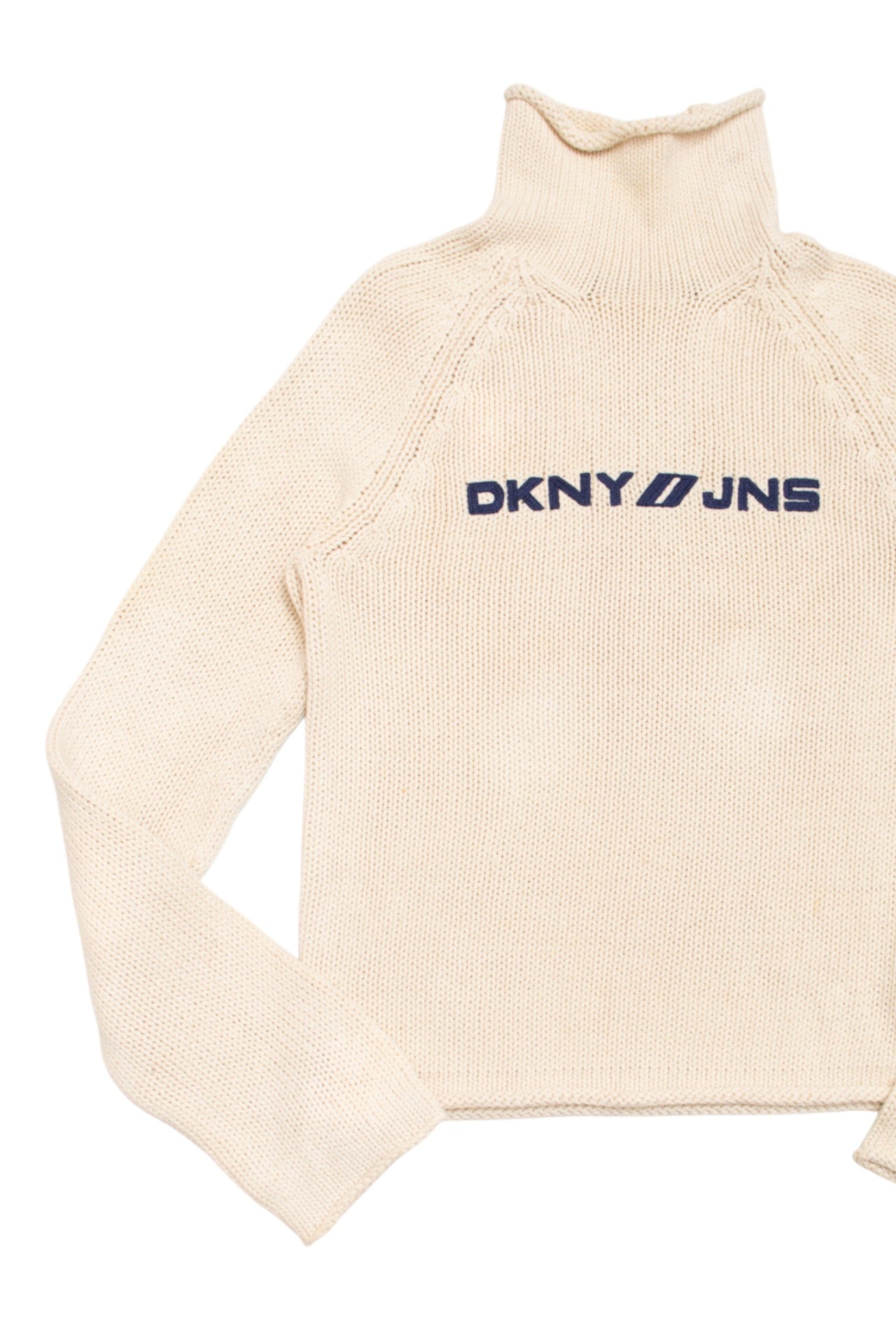 #05 DKNY *cream cotton turtle neck jumper | c. 165 | size 8/10