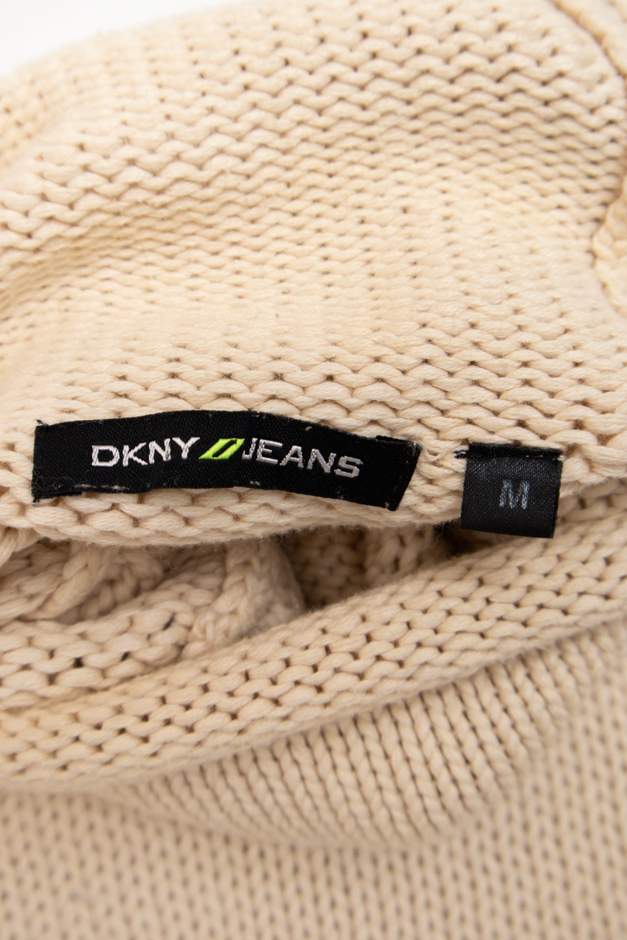 #05 DKNY *cream cotton turtle neck jumper | c. 165 | size 8/10